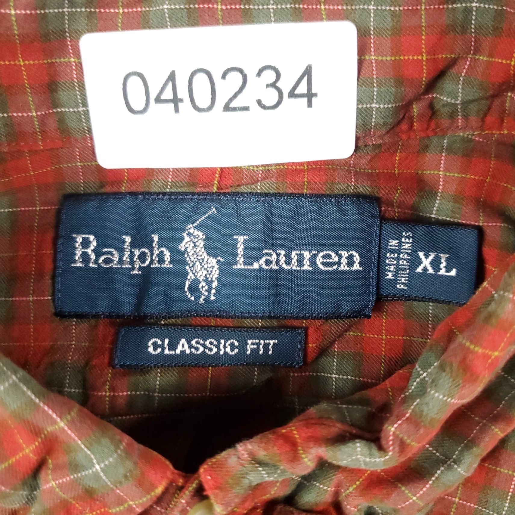 Ralph Lauren Ralph Lauren Shirt Mens XL Orange Plaid Button-Up Long Sleeve Casual Classic Preppy Pony Logo Button-Up Mens XL Orange Plaid Shirt Size US XL / EU 56 / 4 - 7 Thumbnail