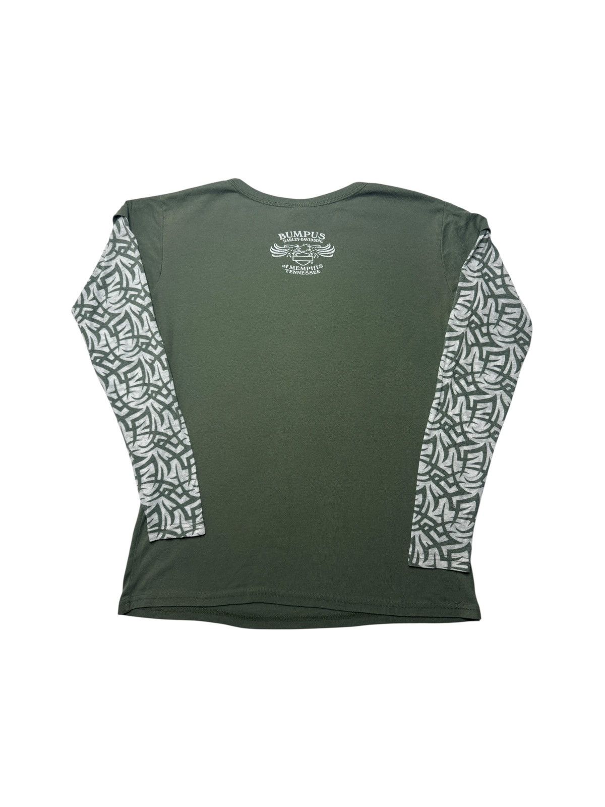 Harley Davidson Y2K 2008 Harley Davidson Tribal Tattoo Long Sleeve Shirt Size US XL / EU 56 / 4 - 6 Thumbnail