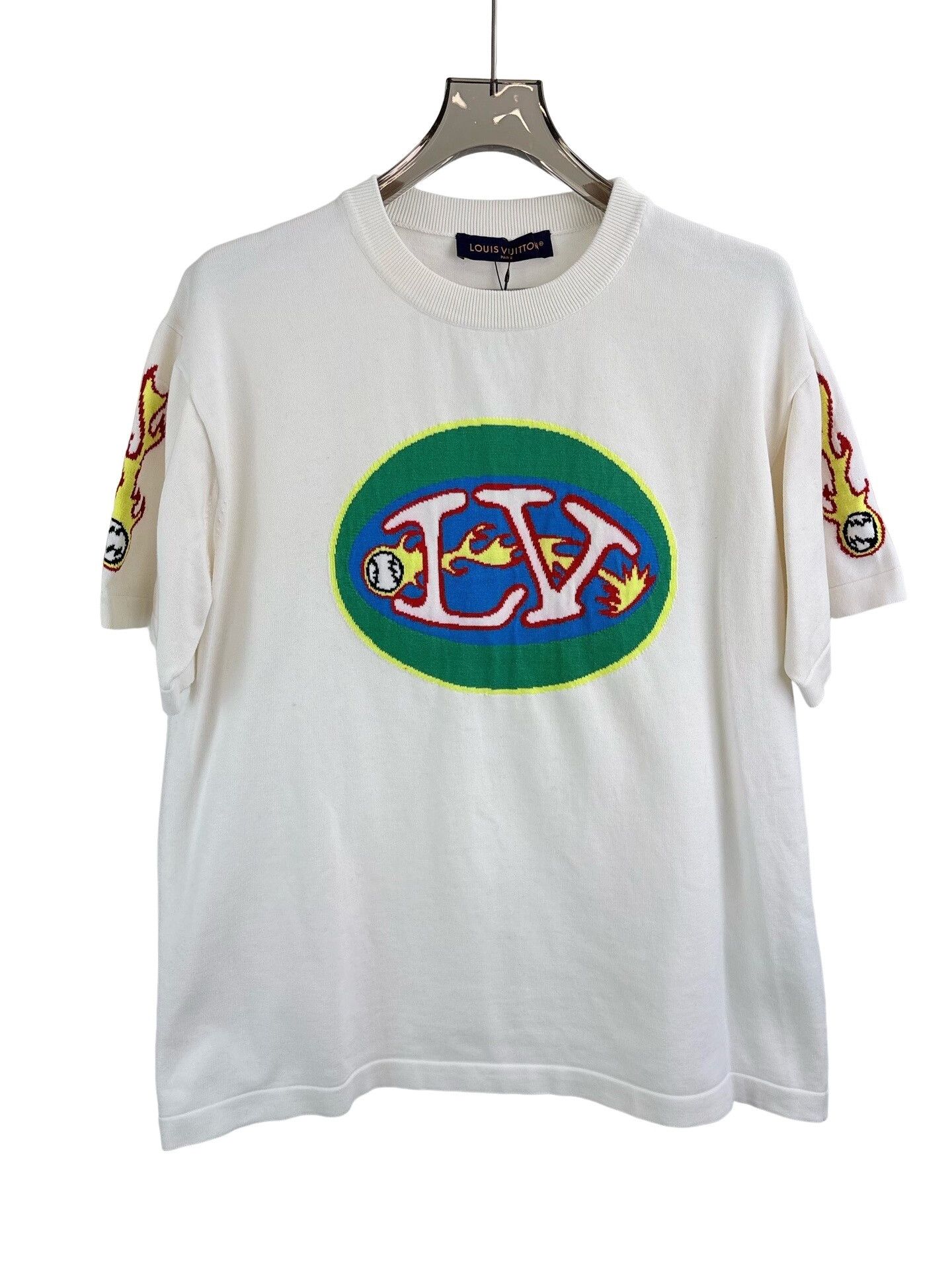 Louis Vuitton Louis Vuitton Fire Baseball Graphic Knit Top XL Size US XL / EU 56 / 4 - 1 Thumbnail