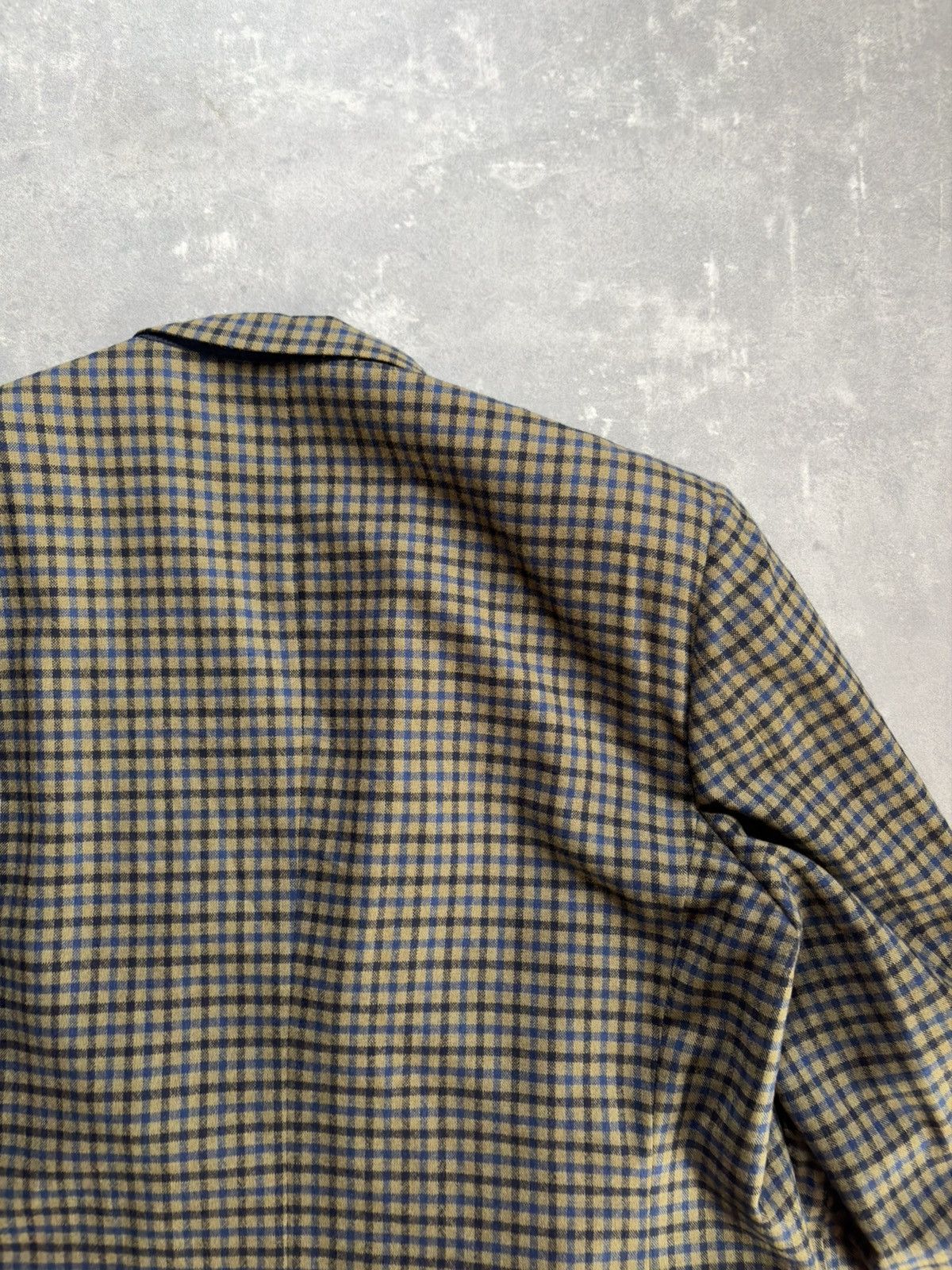 Cerruti 1881 Cerruti 1881 Pure 100% Cashmere Double Breasted Plaid Blazer Size 46R - 13 Thumbnail
