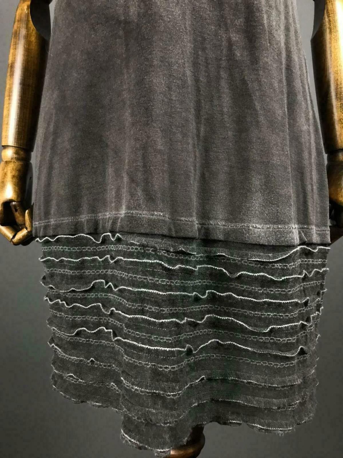 Designer Elisa Cavalleti Designer Grey Knee Dress Size M / 2 Size M / US 6-8 / IT 42-44 - 4 Thumbnail