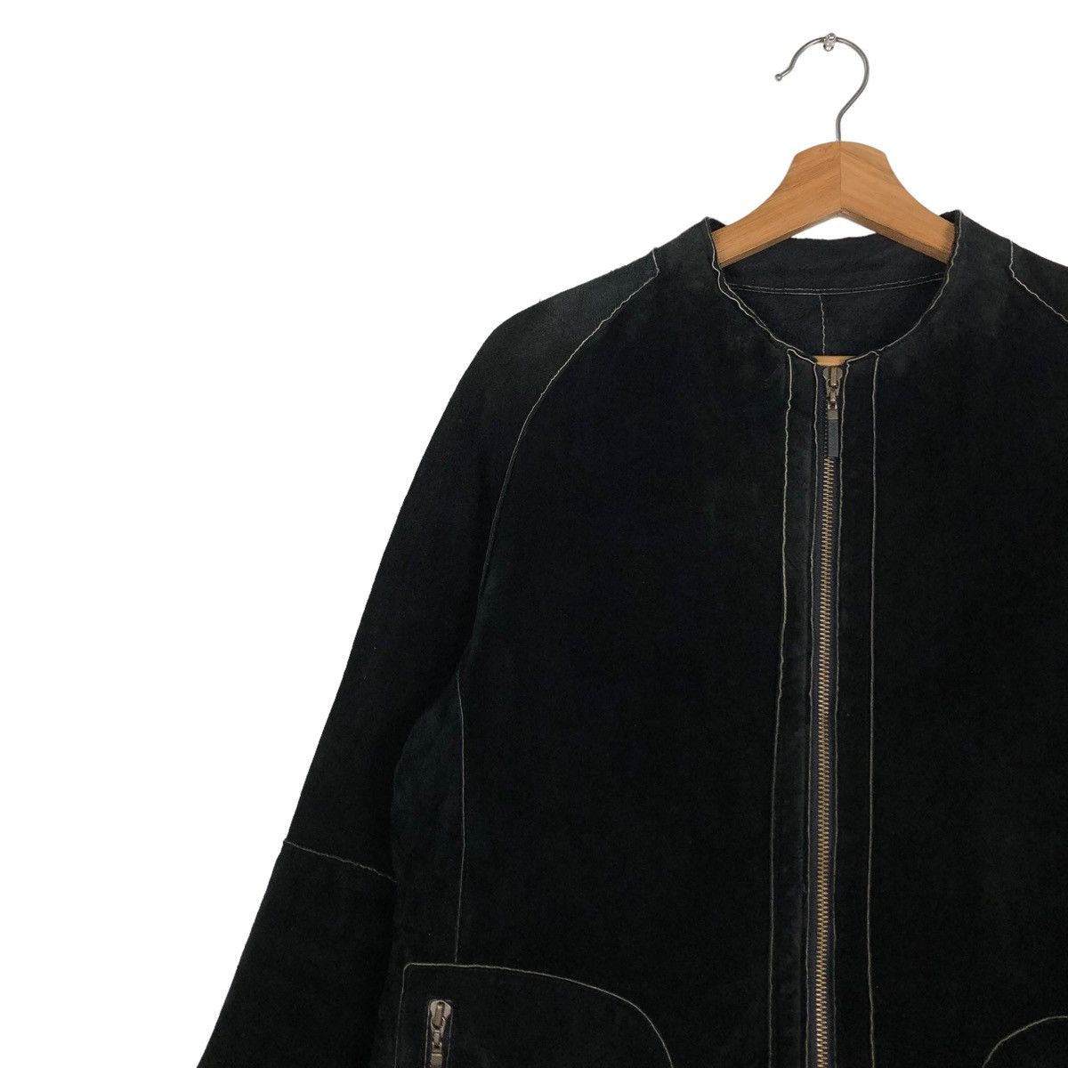 Hiroko Koshino Homme 🔥GENUINE LEATHER BIKER JACKET CROPPED HIROKO BIS SHEARLING Size M / US 6-8 / IT 42-44 - 5 Thumbnail