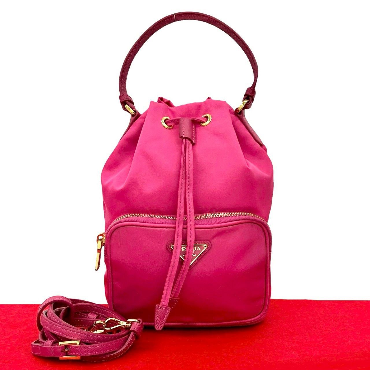 Prada Prada Prada Tessuto Nylon 2way Mini Bag Leather Shoulder Bag DUTY FREE for USA Size ONE SIZE - 1 Thumbnail