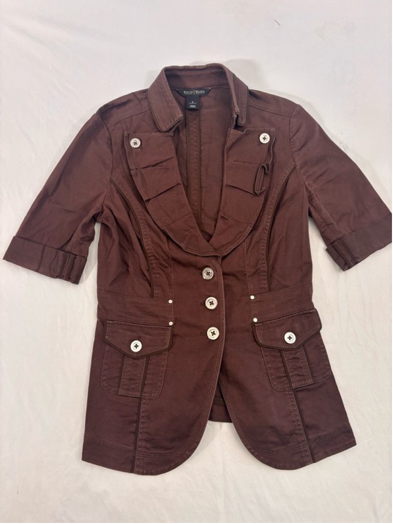 White House Black Market Women's White House Black Market Brown Jacket Size 6 Size M / US 6-8 / IT 42-44 - 1 Thumbnail