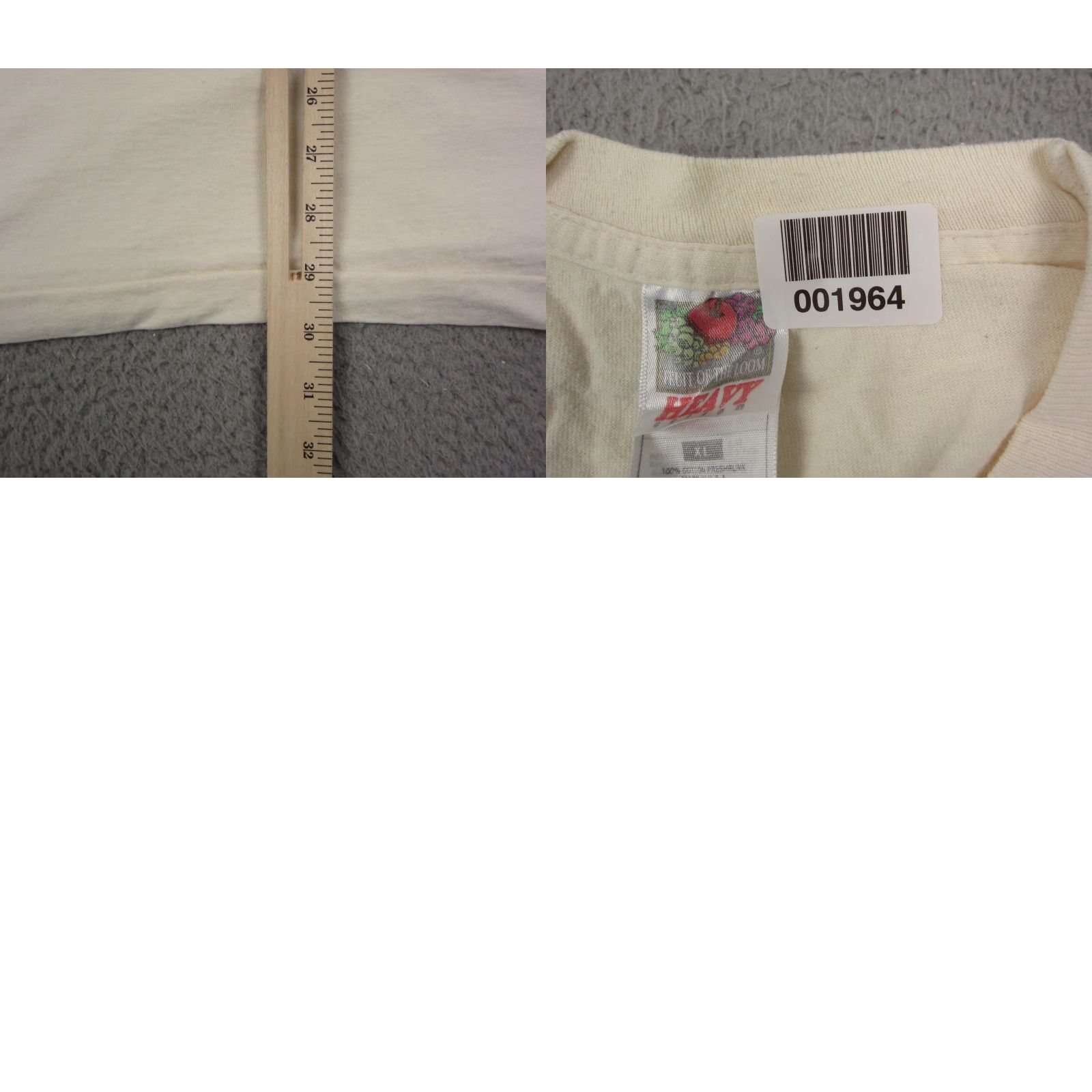 Fruit Of The Loom Vintage Fruit of the Loom Shirt Mens XL White 90s Outdoor Racing Festival T-Shirt Crew Neck Short Sleeve Size US XL / EU 56 / 4 - 9 Thumbnail