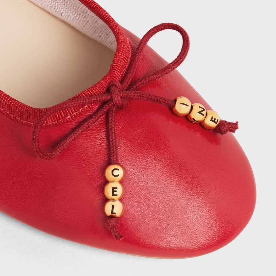 Celine o1loc1c1124 Flats in Red Size US 7 / IT 37 - 4 Thumbnail