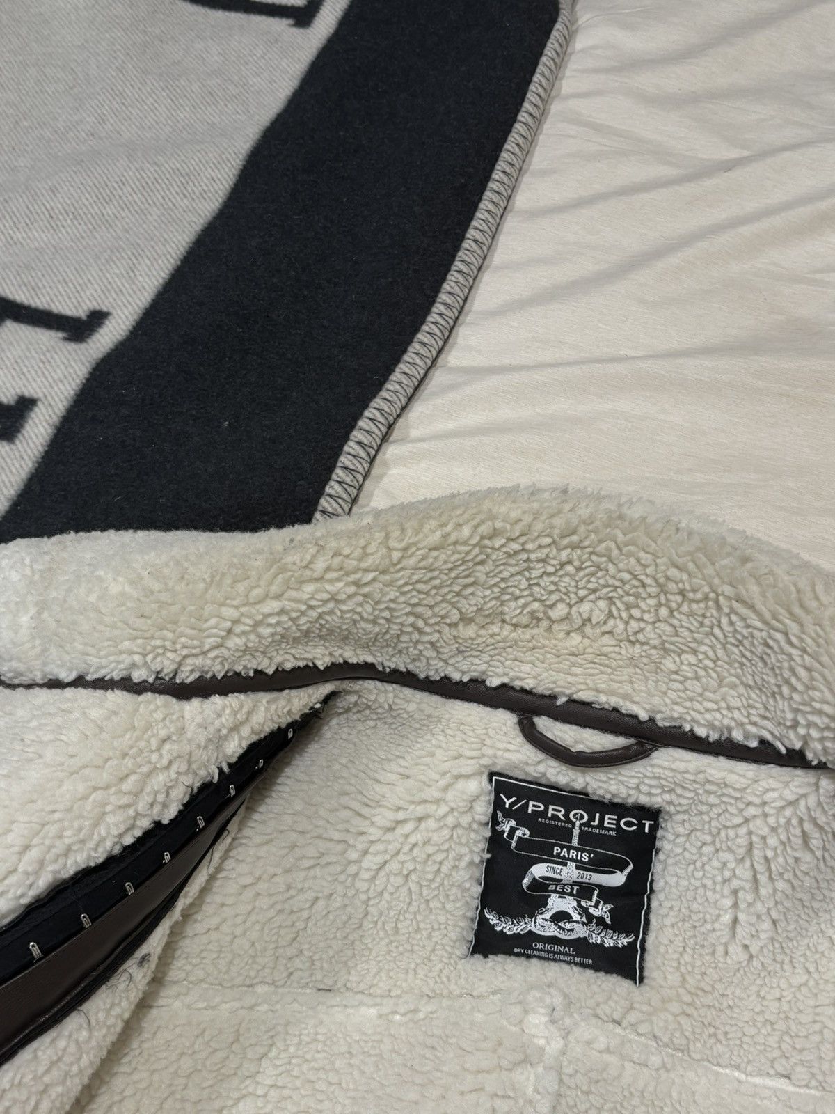Y/Project Oversized Brown Faux Leather Shearling Lined Jacket Size US S / EU 44-46 / 1 - 9 Thumbnail