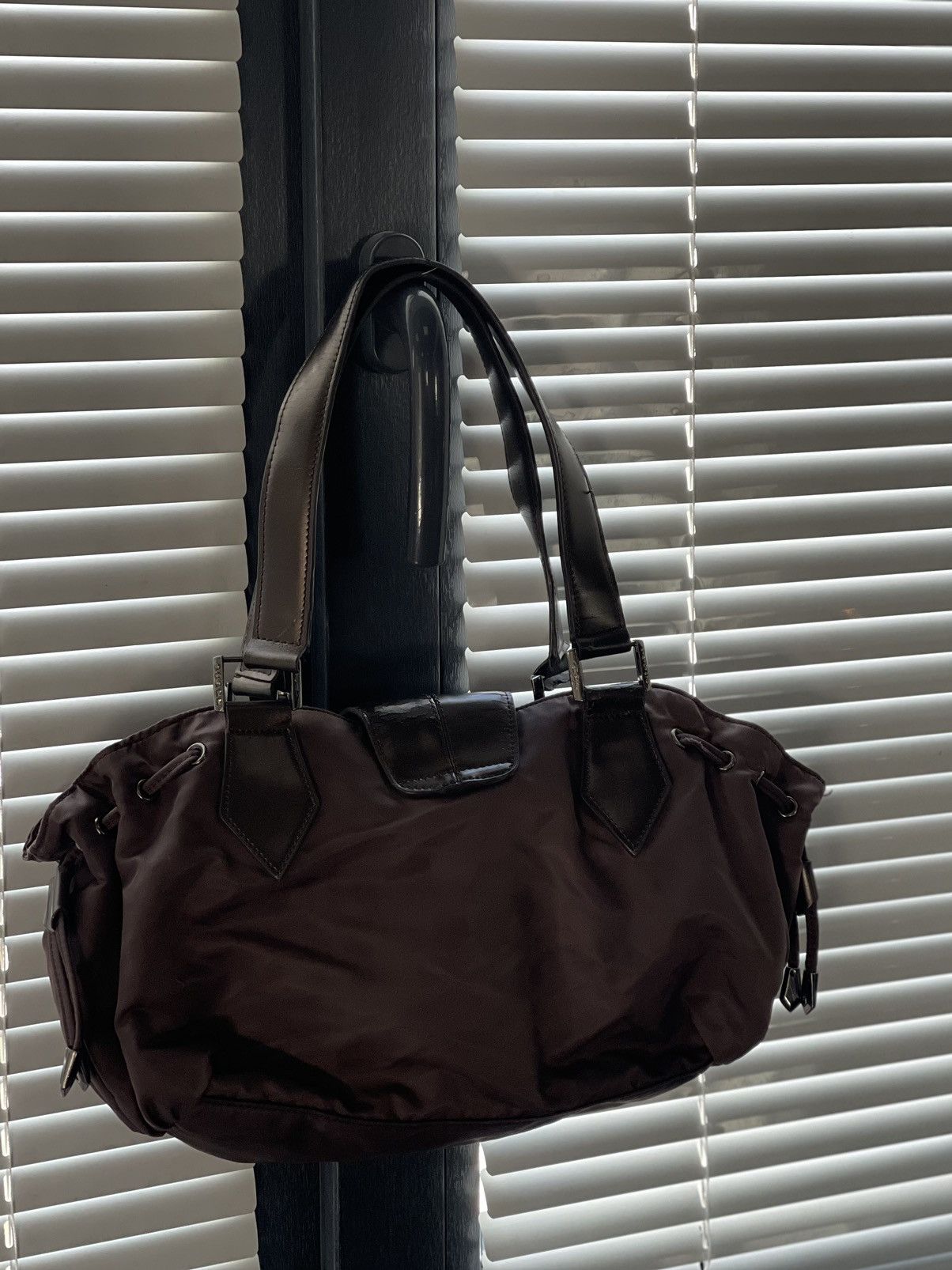 Designer × Thierry Mugler × Vintage Vintage Thierry Mugler brown star nylon bag Size ONE SIZE - 7 Thumbnail
