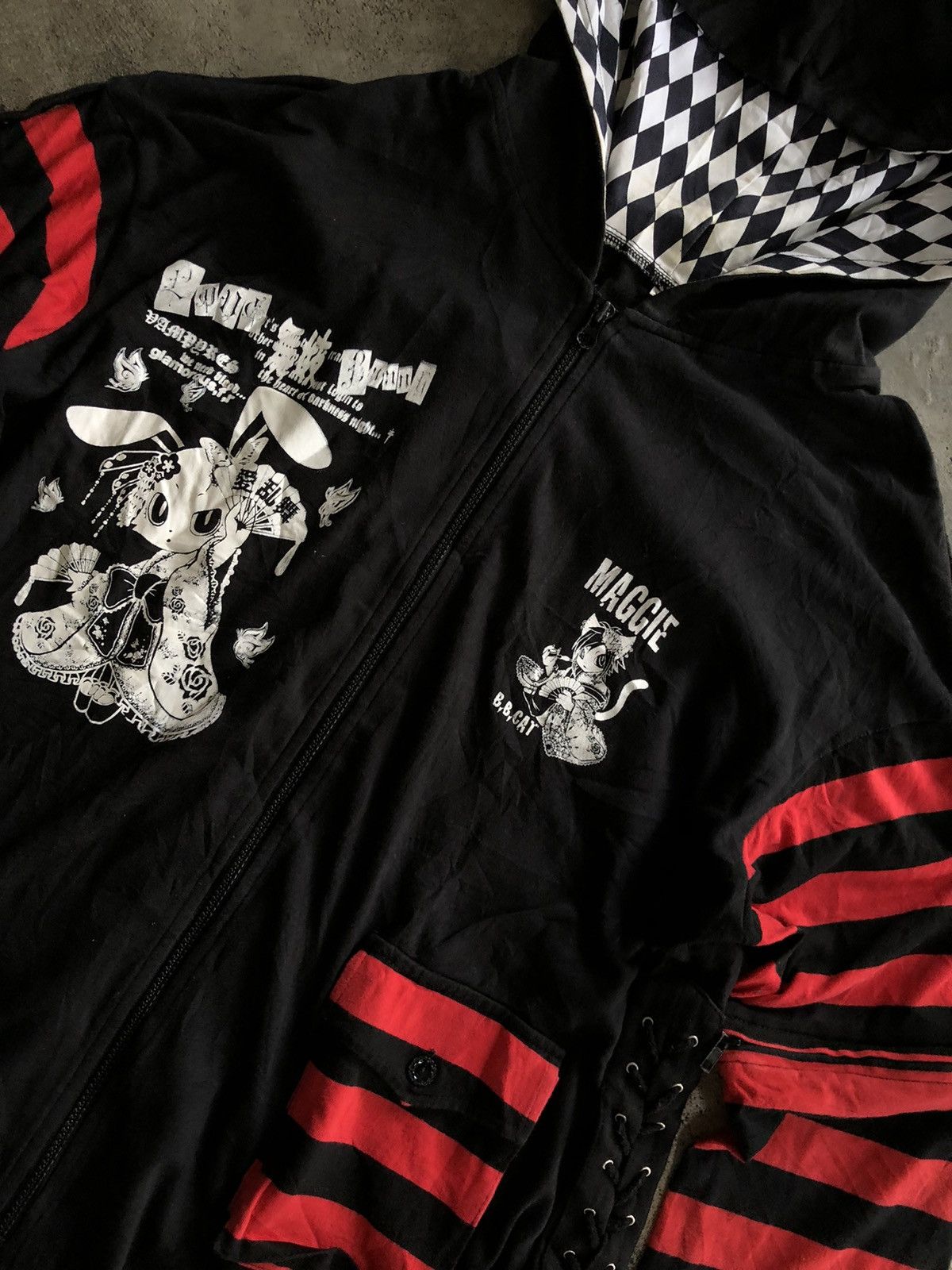 If Six Was Nine GOTHIC PUNK STYLE JAPANESE ZIP HOODIE Size US XL / EU 56 / 4 - 5 Thumbnail