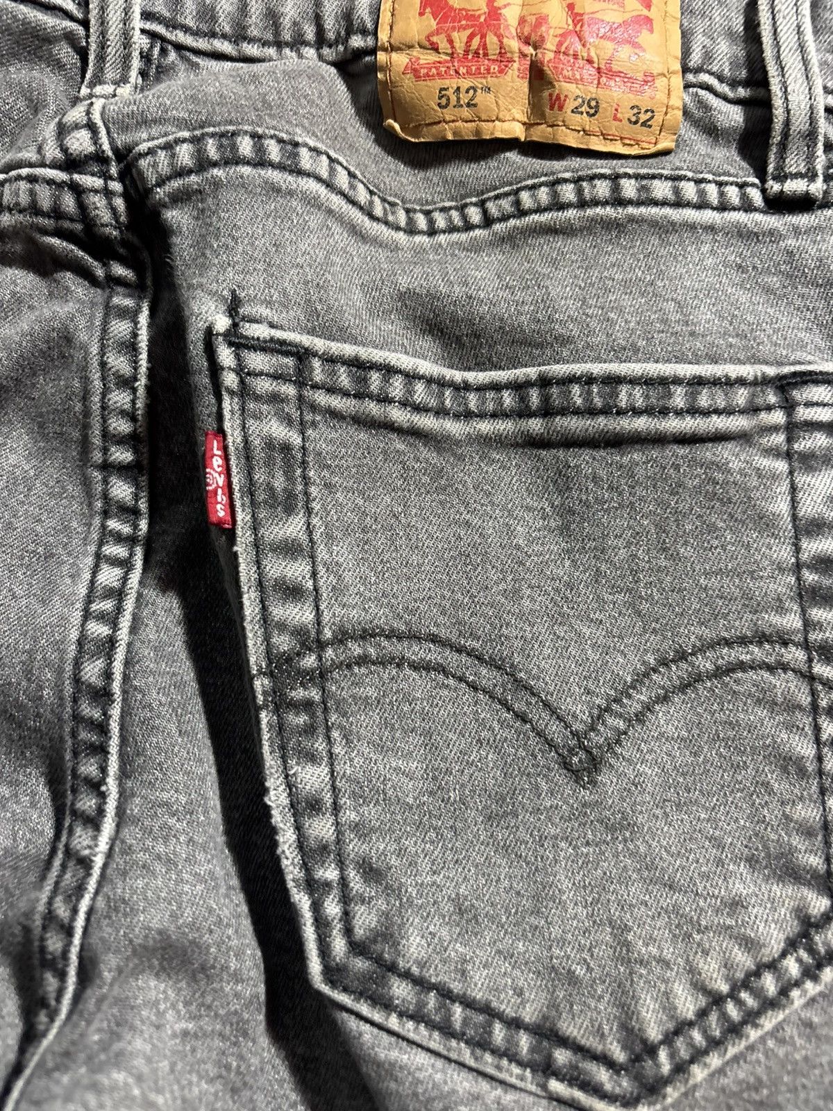Levi's Levi’s Grey and Black Skinny Jeans Size US 29 - 6 Thumbnail