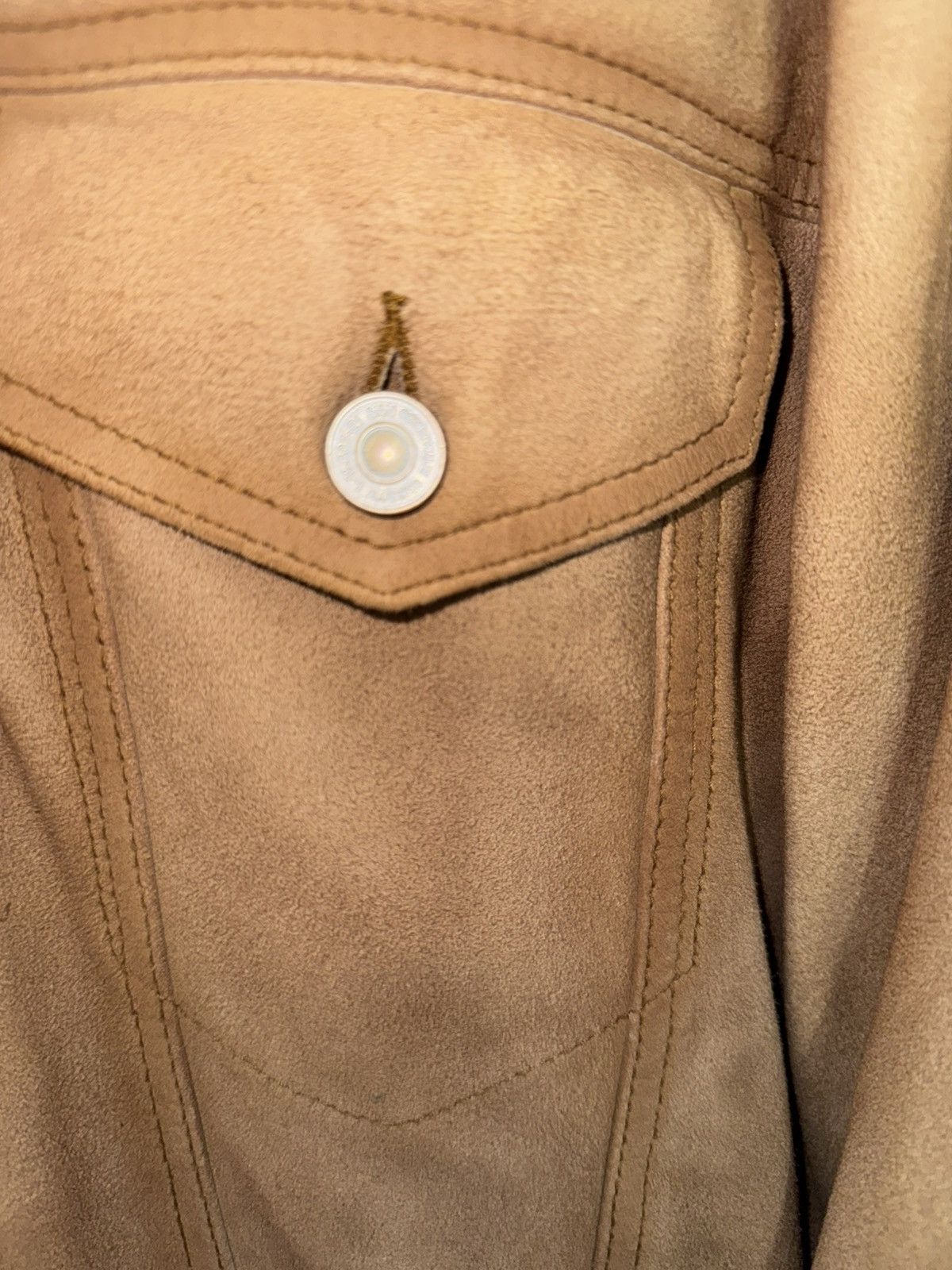 Allsaints Allsaints Suede Trucker Jacket Size US XXL / EU 58 / 5 - 3 Thumbnail