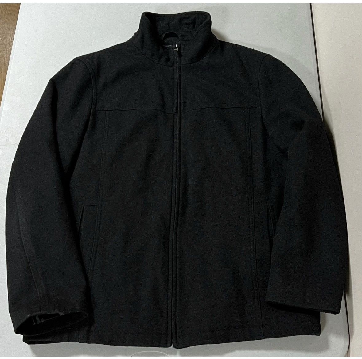 Perry Ellis Perry Ellis Black Wool Peacoat Winter Jacket Outwear Size M Size US M / EU 48-50 / 2 - 6 Thumbnail
