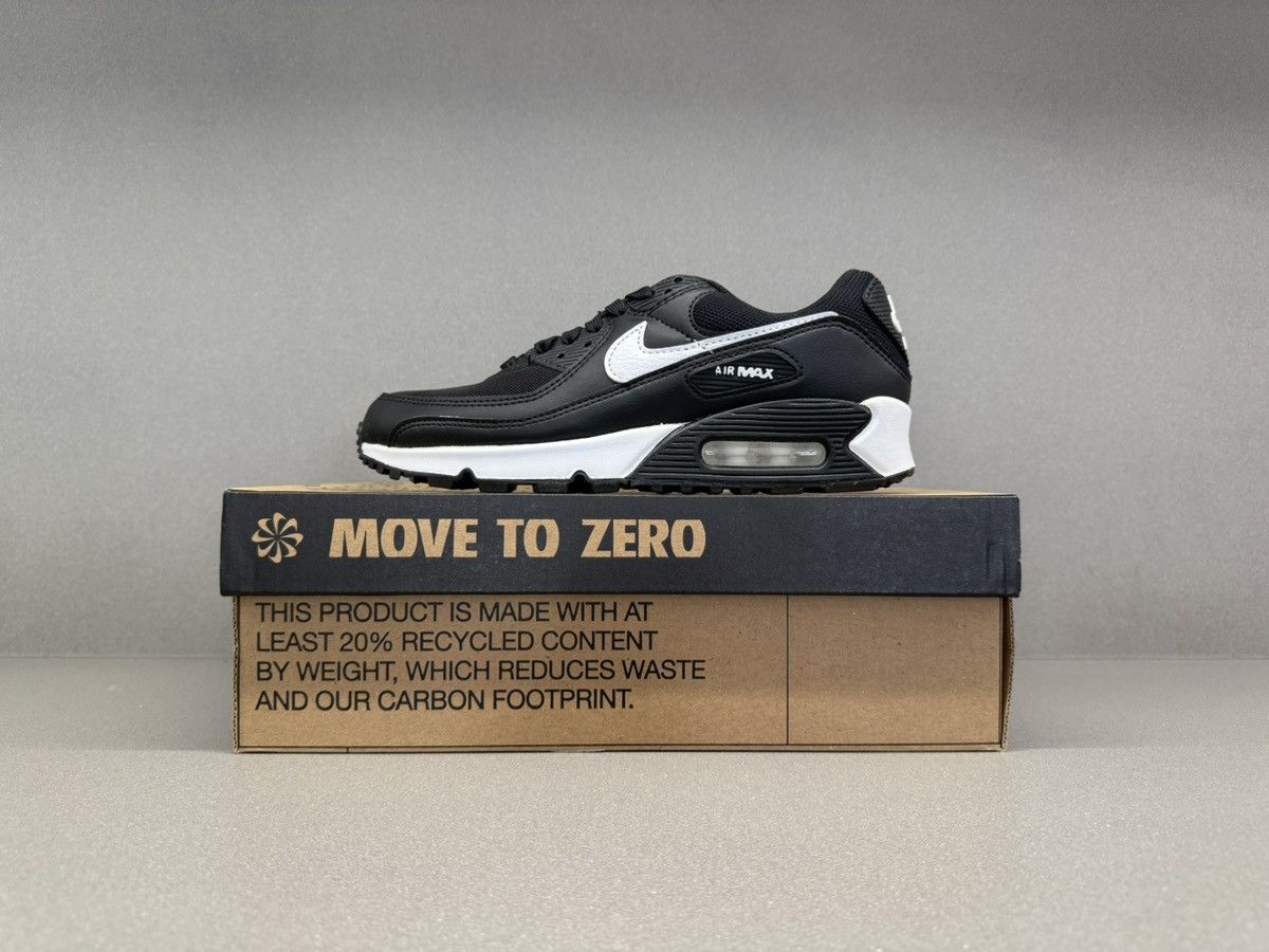 Nike Nike Air Max 90 Black White Women’s Size US 6 / IT 36 - 2 Thumbnail