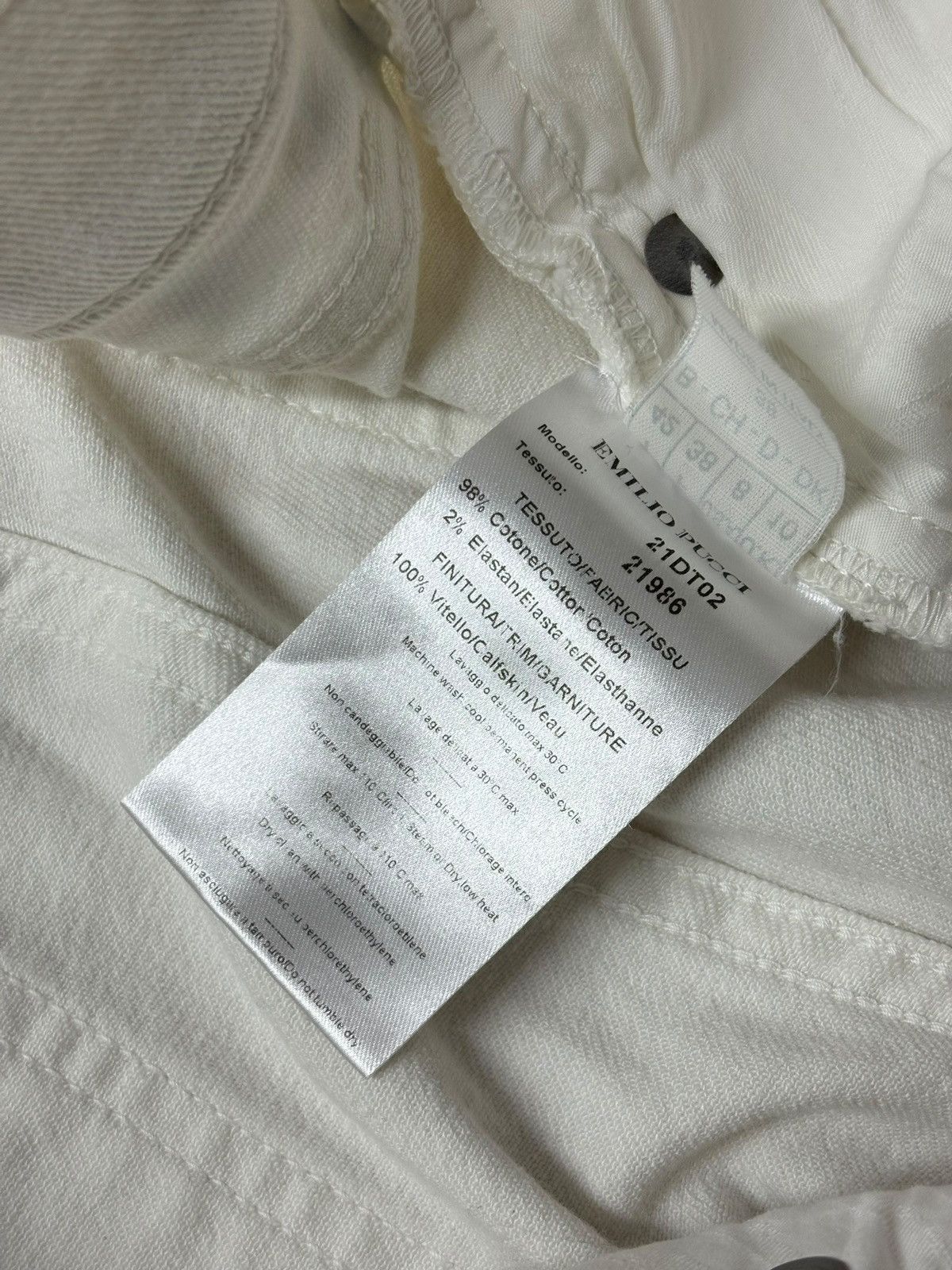 Emilio Pucci Emilio Pucci White Denim Jeans Pants Size 26" / US 2 / IT 38 - 20 Thumbnail