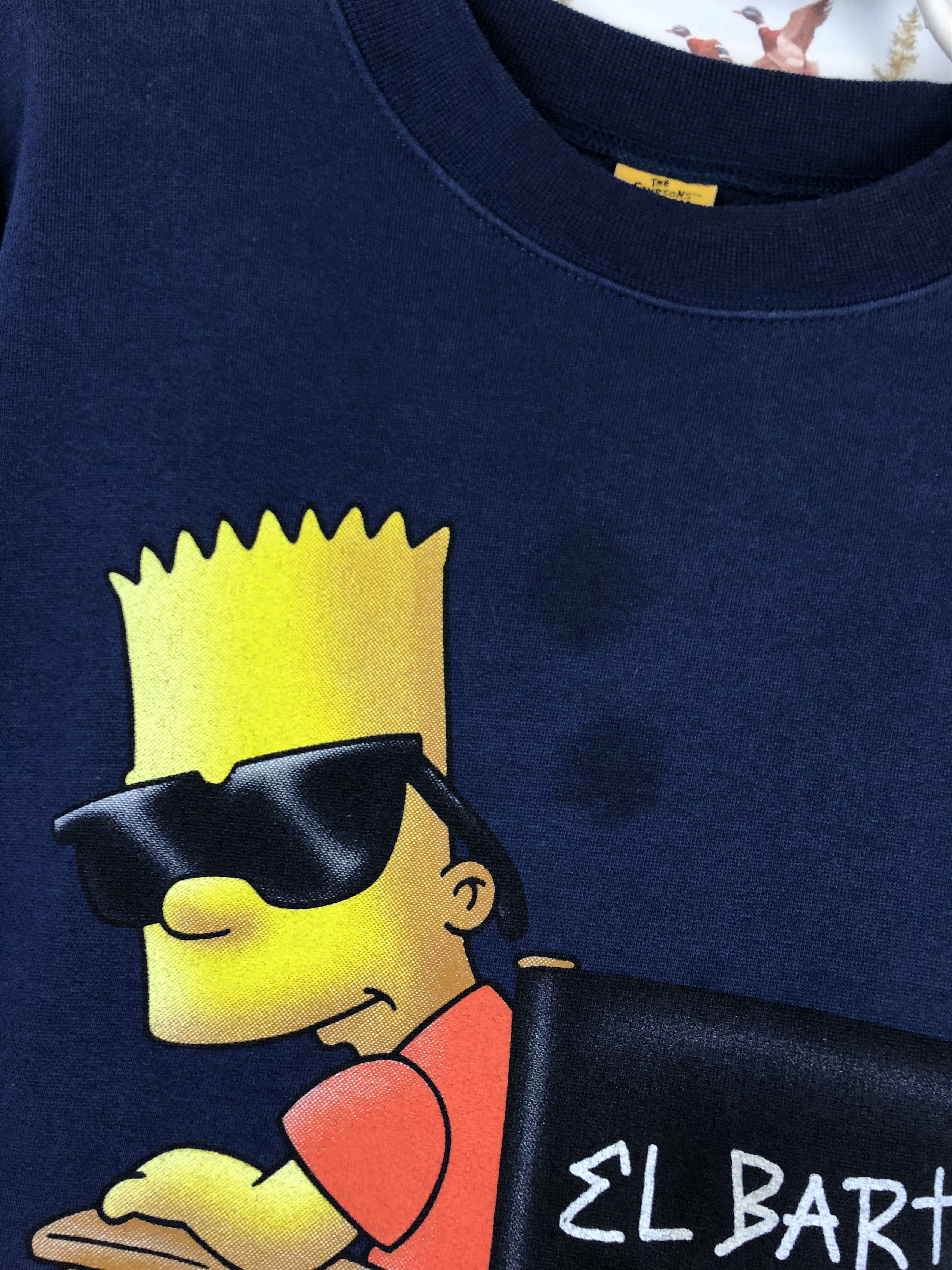 The Simpsons Vintage The Simpsons El Barto Bart Sweatshirt Blue Mens Size US M / EU 48-50 / 2 - 6 Thumbnail