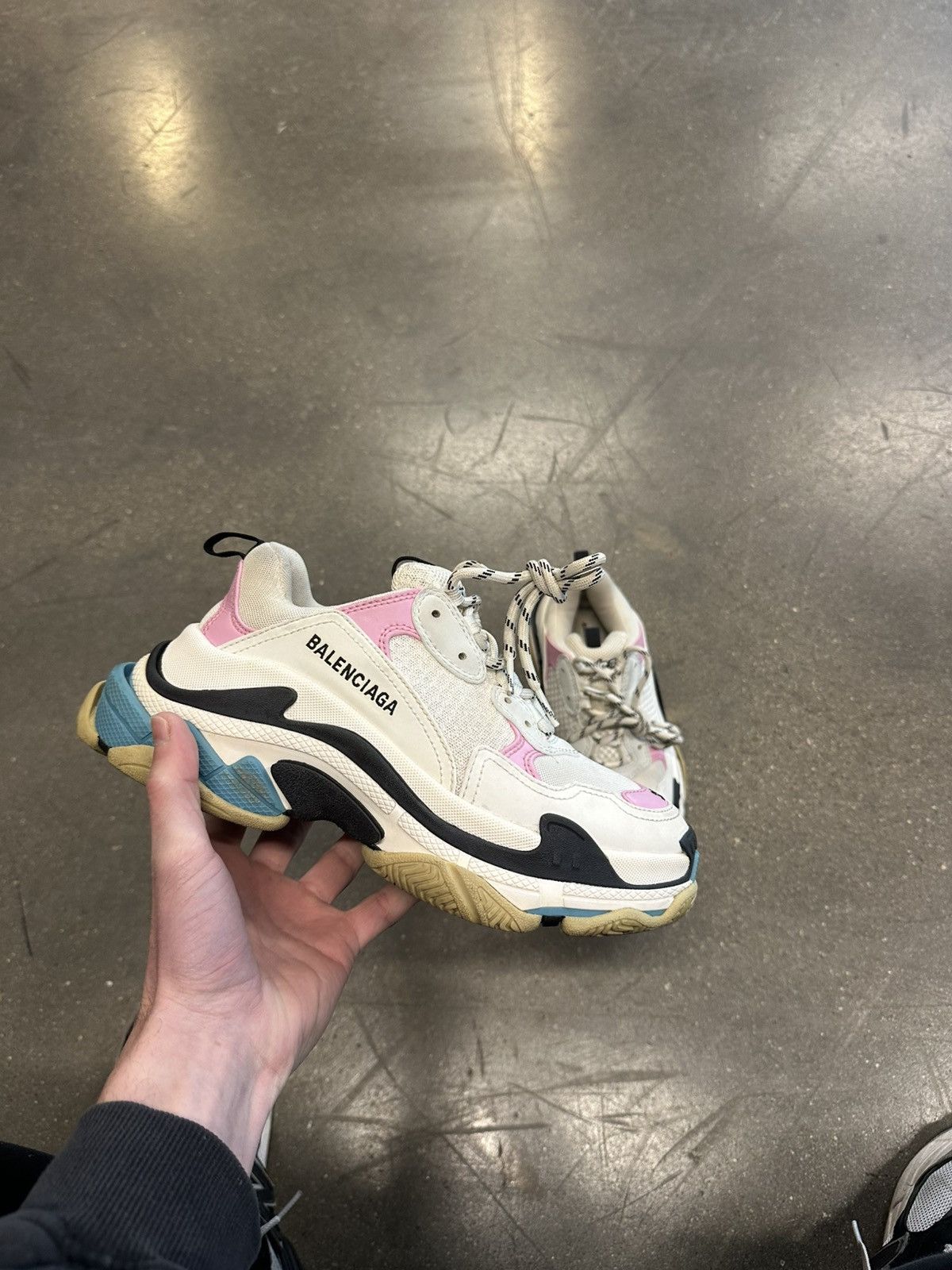 Balenciaga Balenciaga triple S Pink Teal womens Size US 8 / EU 41 - 1 Thumbnail