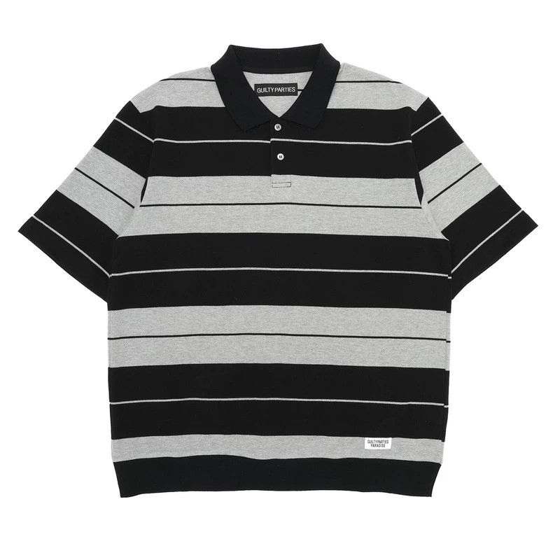 Other Wacko Maria Polo Shirt 23ss Short Sleeve Striped T-Shirt X Size US XL / EU 56 / 4 - 2 Thumbnail