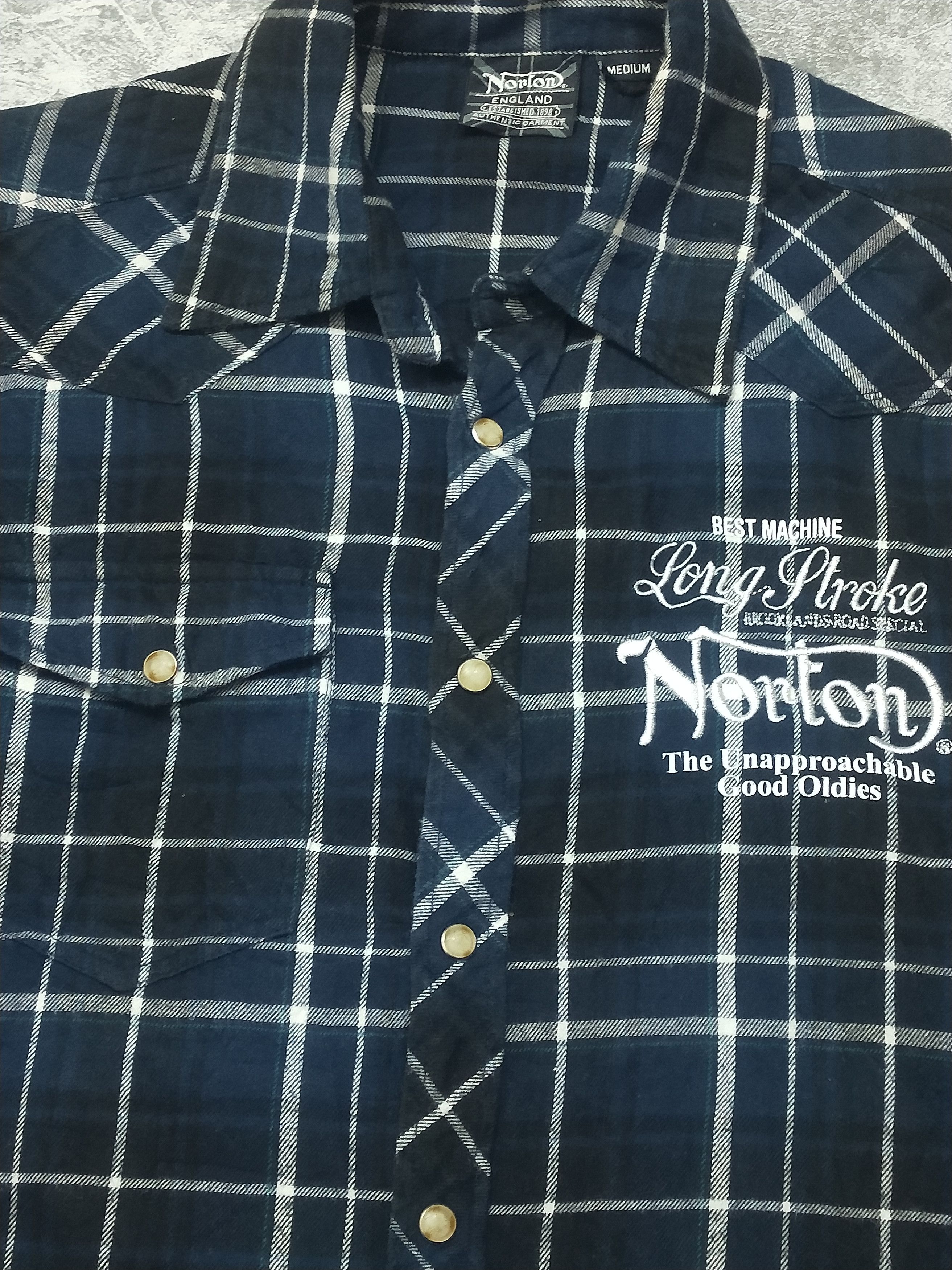 Indian Motorcycle × Norton × Vintage Vintage Norton Western Plaid Size US M / EU 48-50 / 2 - 3 Thumbnail