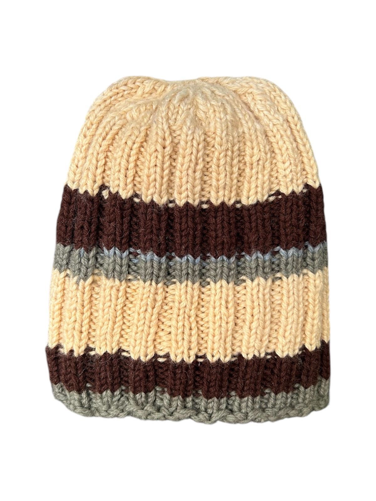 Japanese Brand × Kapital × Vintage Crochet Knitted Handmade Rare Beanie Hats ☠️☠️ Size ONE SIZE - 1 Thumbnail