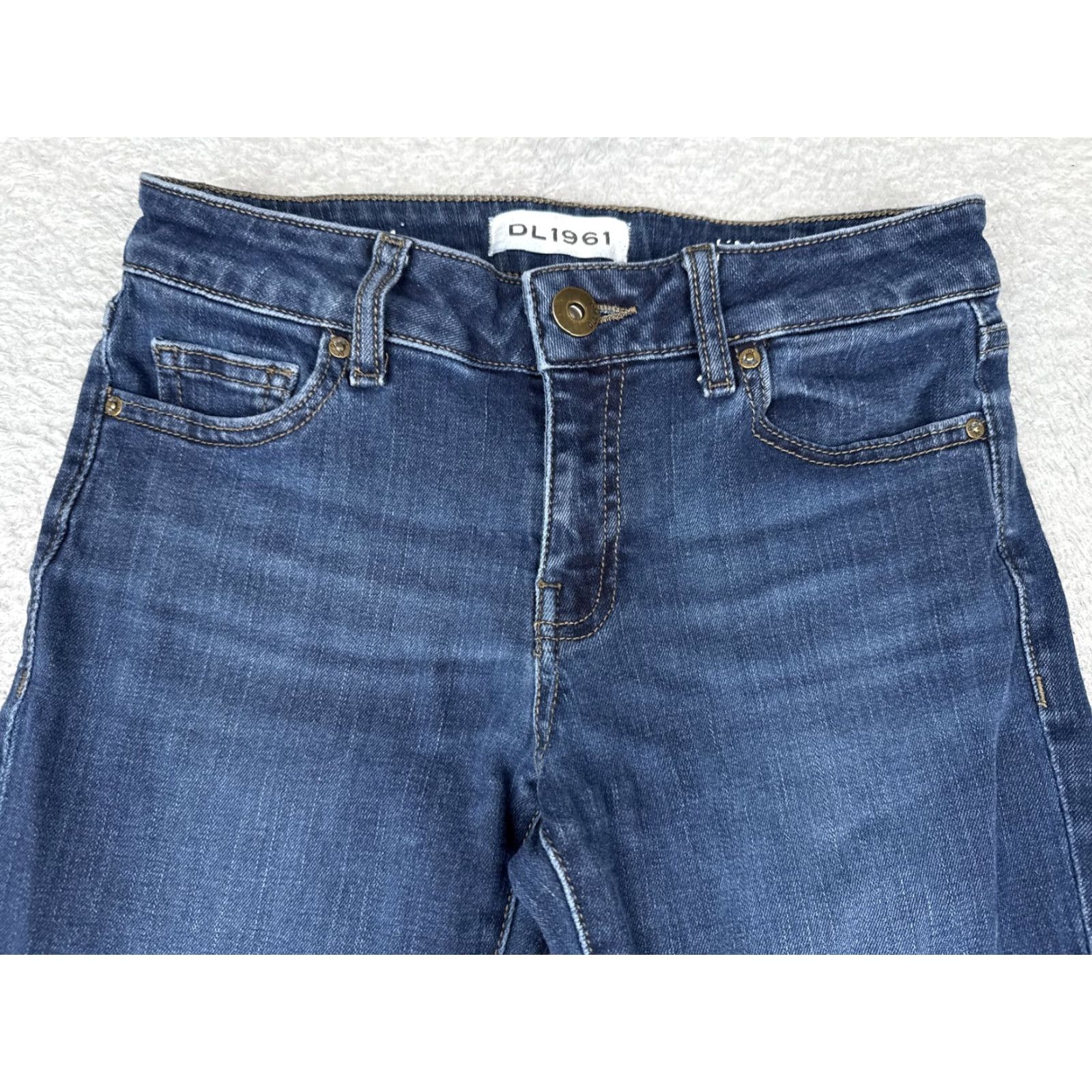 DL1961 DL1961 Emma Power Legging Jeans Womens 26 Blue Mid Rise Jegging Stretch Skinny Size 26" / US 2 / IT 38 - 4 Thumbnail
