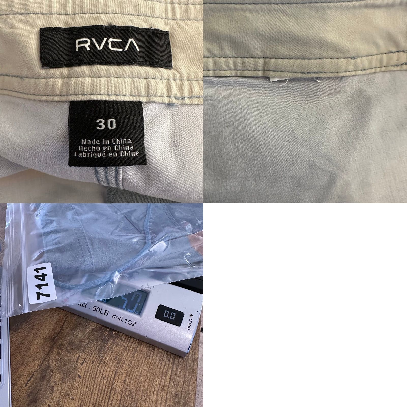 RVCA RVCA Mens Board Shorts Size 30 Blue Brown Colorblock Surf Trunks Pockets Drawstring 30 Mens Beach Swim Size US 30 / EU 46 - 8 Thumbnail