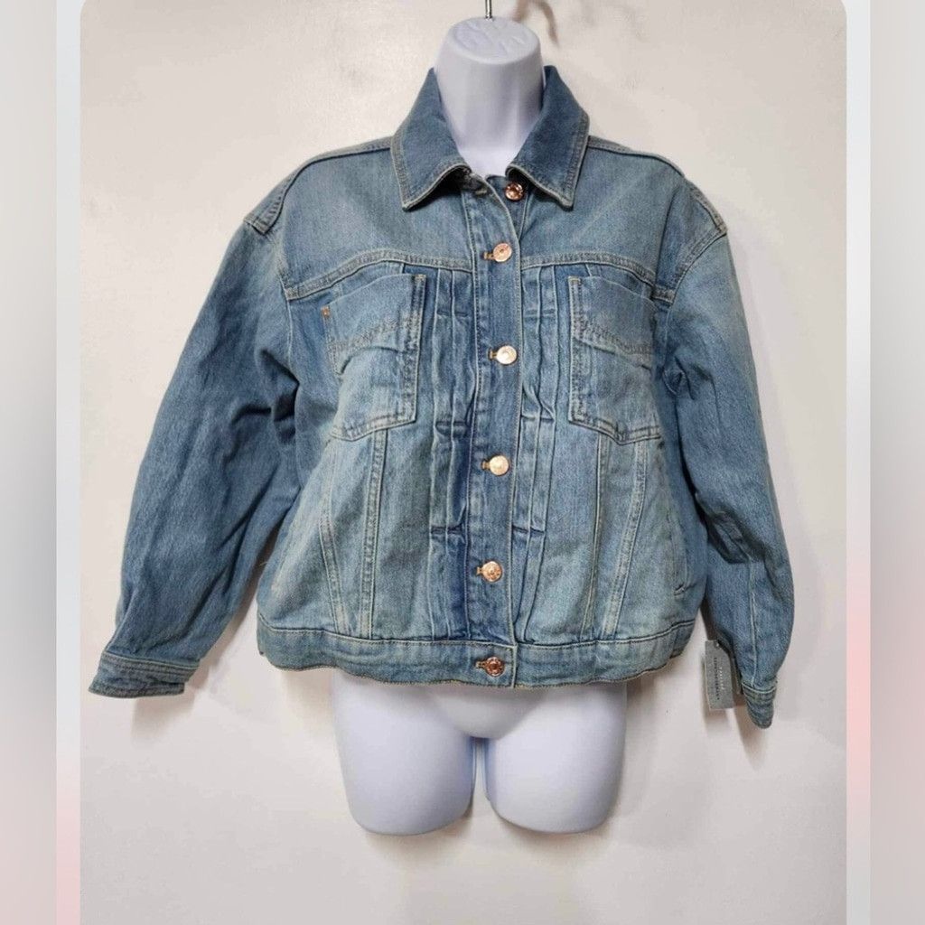 Anthropologie Anthropologie Boyfriend Denim Jacket Size XS. B22 Size XS / US 0-2 / IT 36-38 - 4 Thumbnail