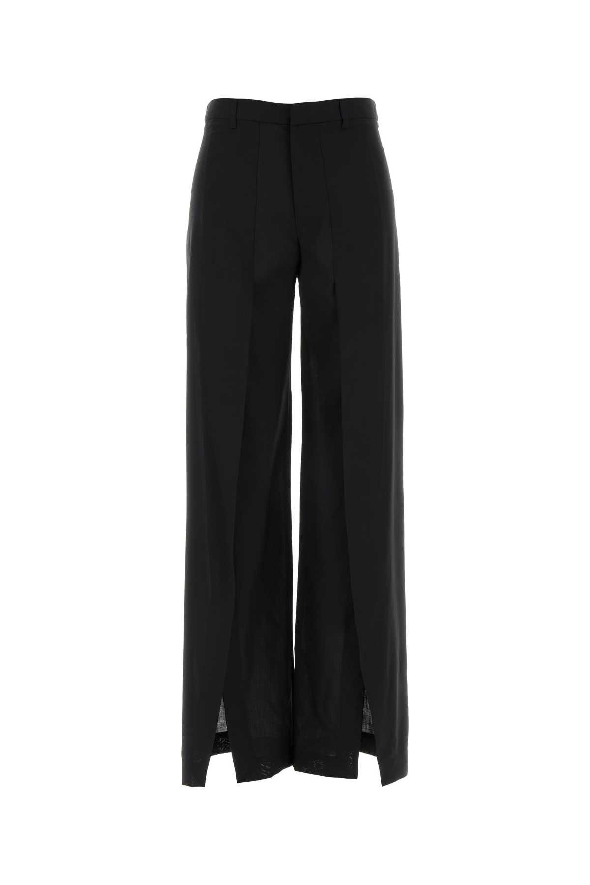 PT Torino Black Wool Renee Palazzo Pant Size 32" / US 10 / IT 46 - 1 Thumbnail