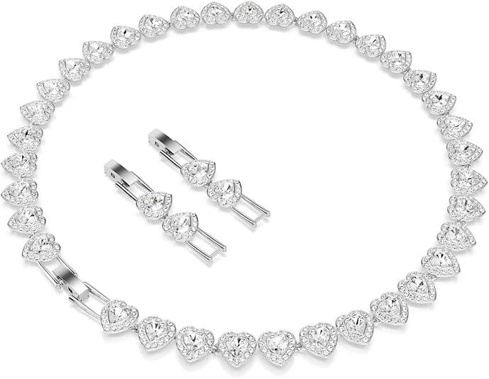 Swarovski Crystal Necklace in Rhodium Finish Size ONE SIZE - 4 Thumbnail