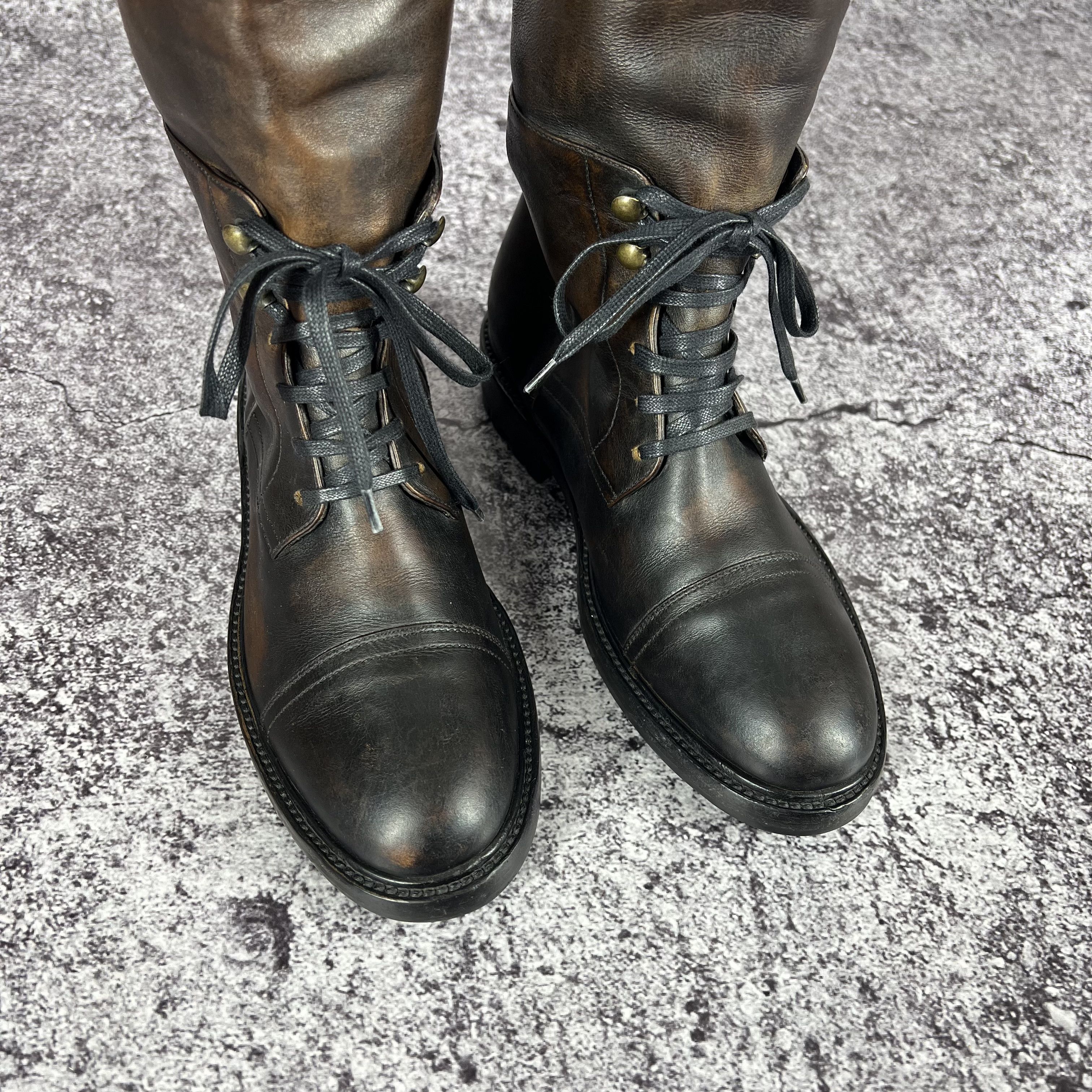 Belstaff Belstaff Banbridge Tall Riding Boots Leather Italy Size 37 Size US 7 / IT 37 - 6 Thumbnail