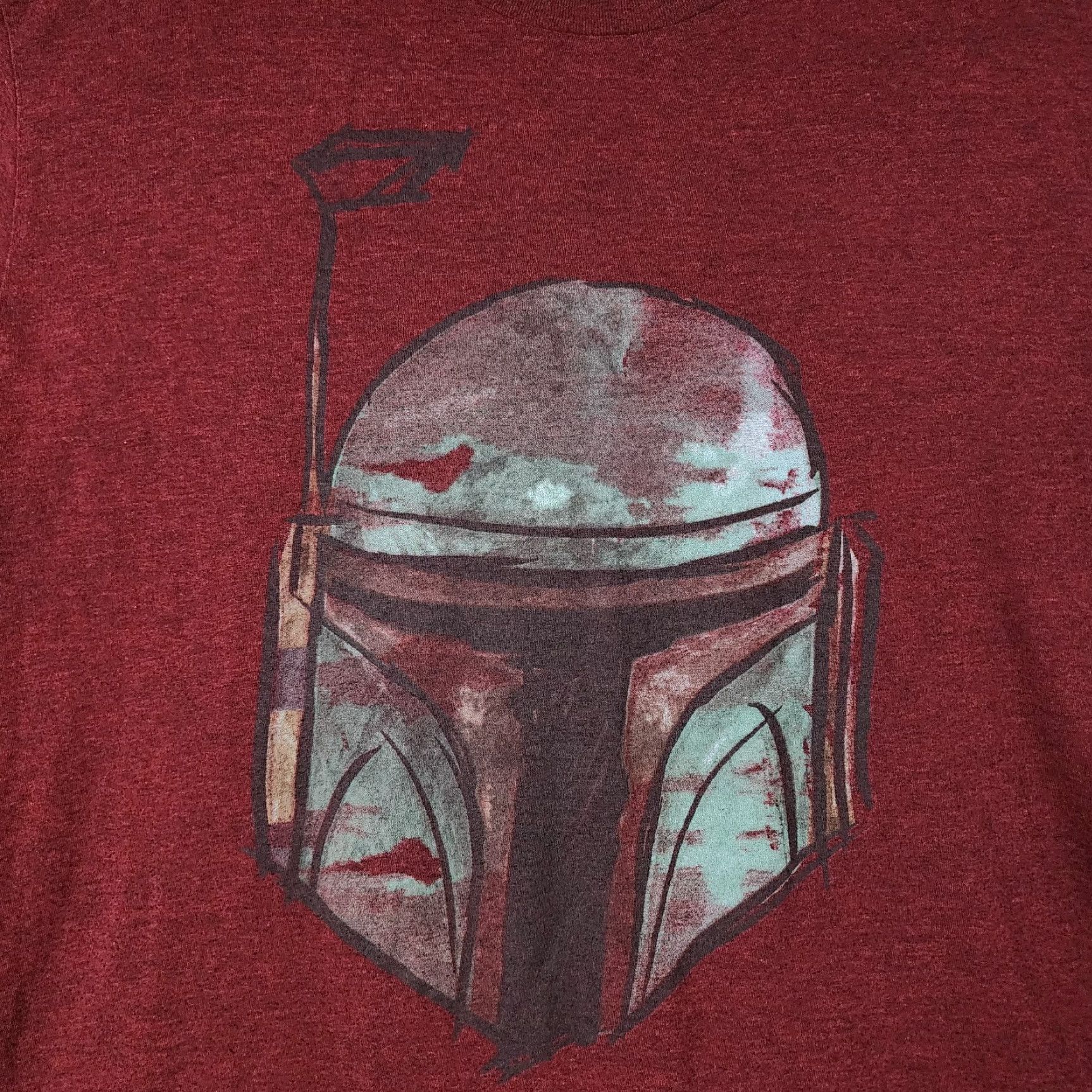 Star Wars VINTAGE Star Wars Mens Red Short Sleeve Boba Fett Graphic Tee Size XL Size US 36 / EU 52 - 3 Thumbnail