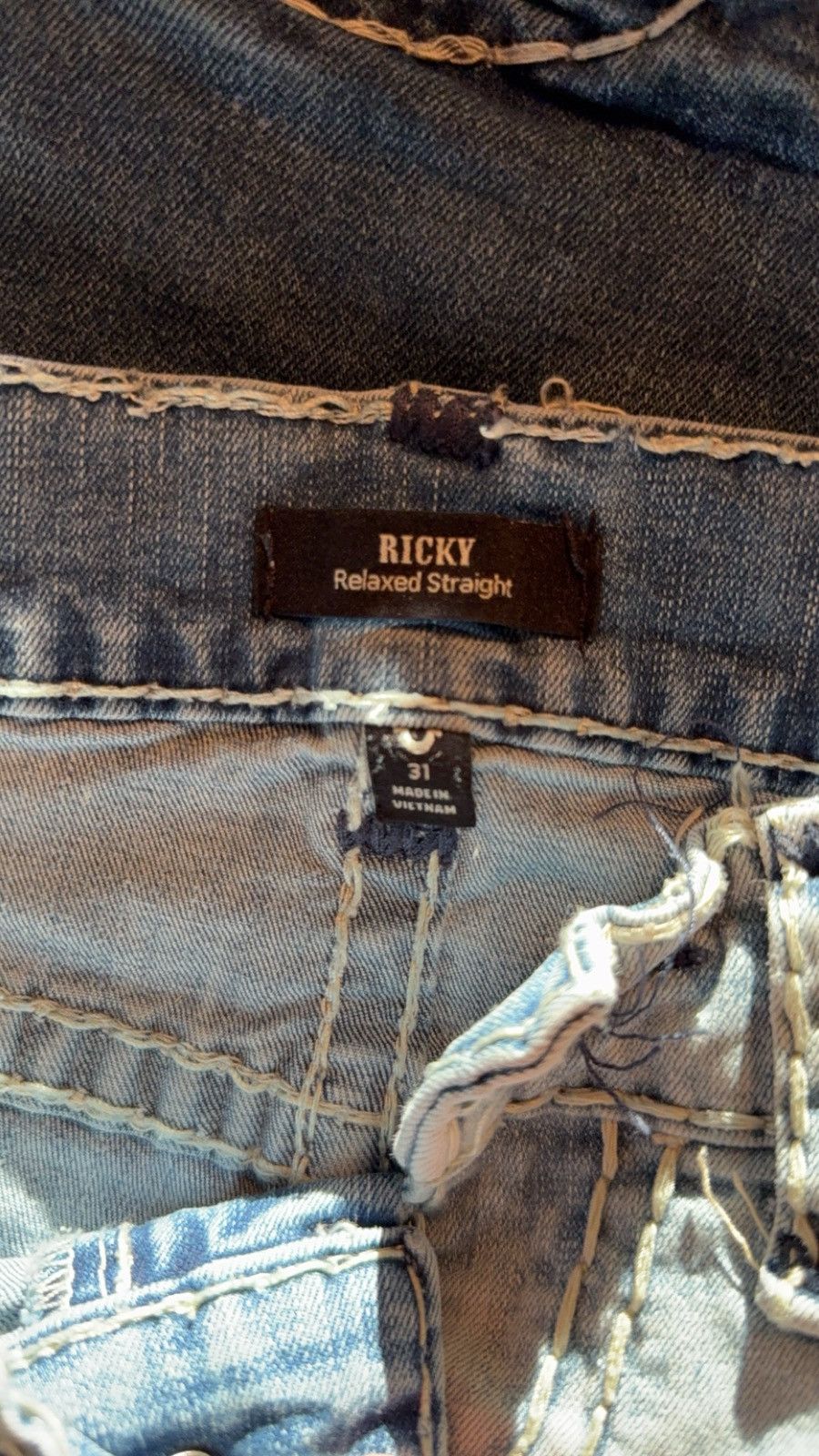 True Religion True Religion “Ricky” Relaxed Straight Size US 31 - 3 Thumbnail