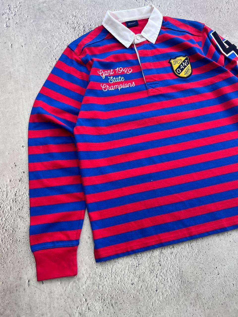 Gant × Vintage Vintage Gant Rugby Long Sleeve Polo Shirt Size US XL / EU 56 / 4 - 2 Thumbnail