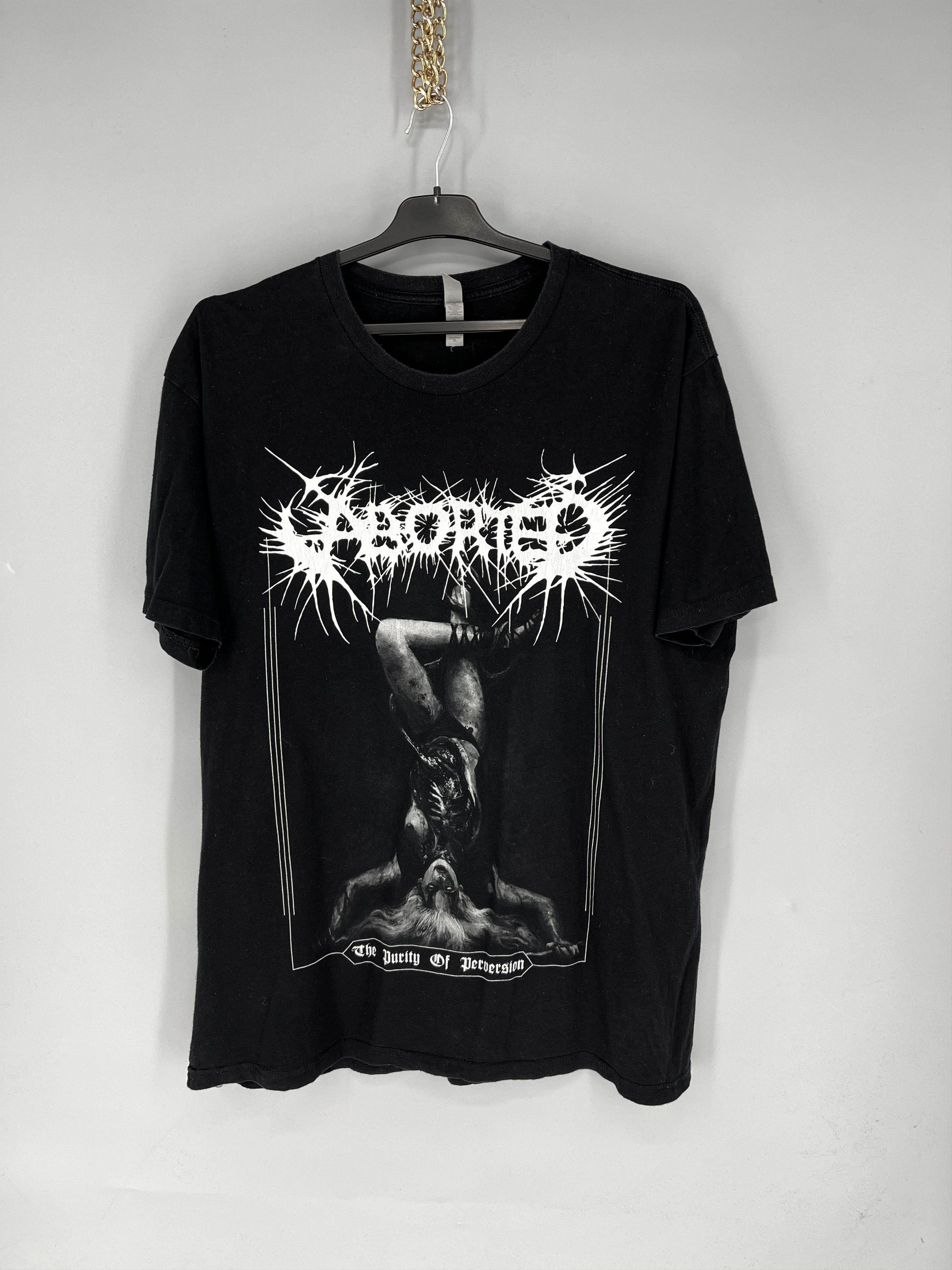 Band Tees The Purity Of Perversion Aborted Band Black T-Shirt Cotton Size US XL / EU 56 / 4 - 1 Thumbnail