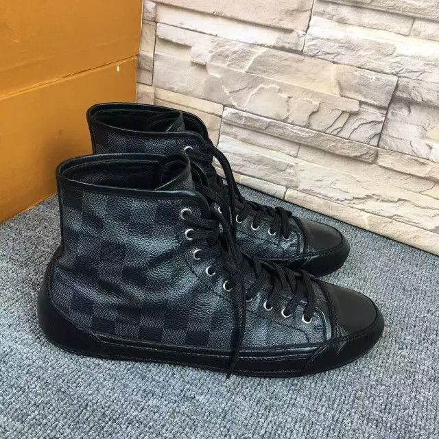 Louis Vuitton Louis Vuitton Black High-Top Fashion Sneakers -2508 Size US 8 / EU 41 - 5 Thumbnail