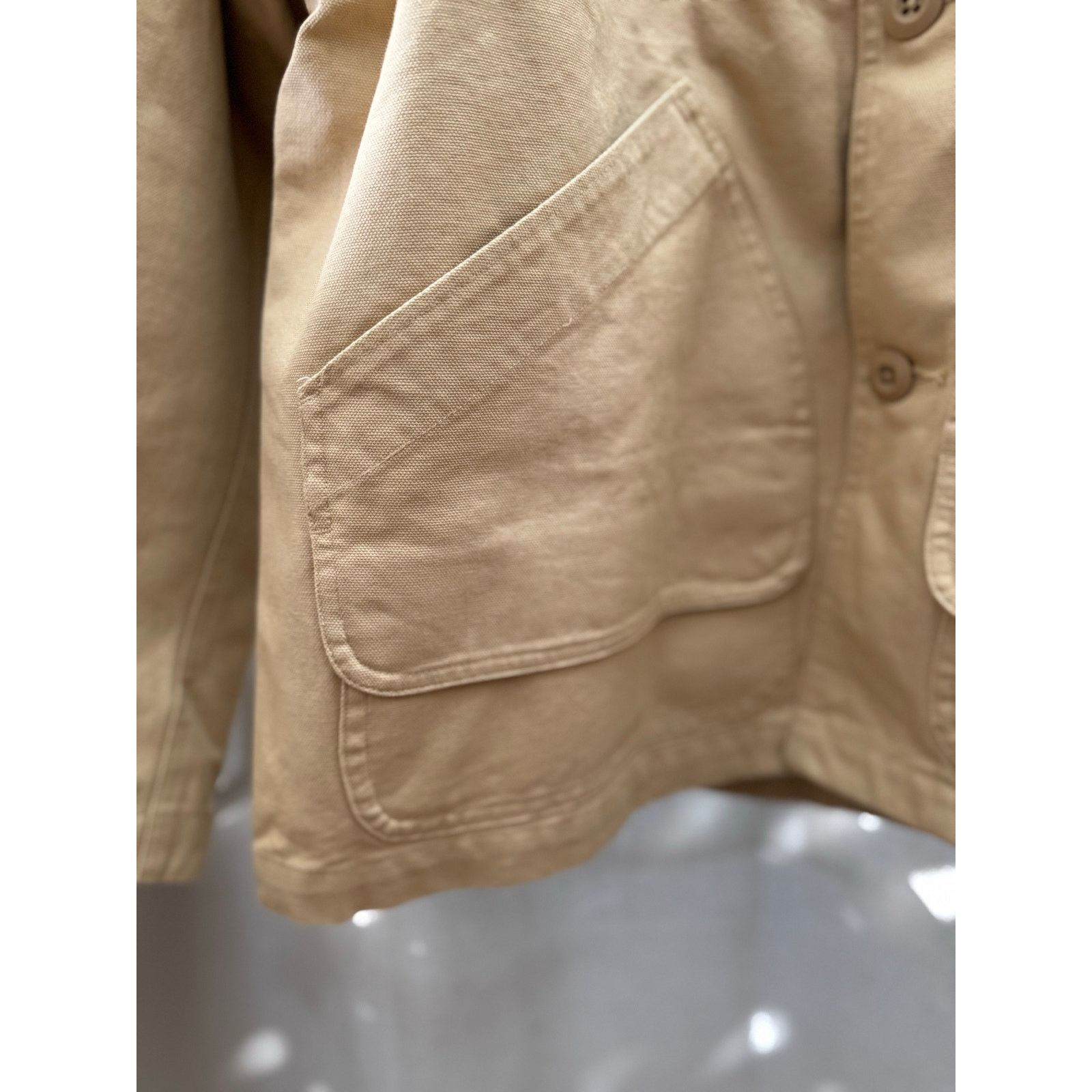 Nike Life Flannel Lined Stretch Cotton Blend Canvas Barn Coat med Size US M / EU 48-50 / 2 - 6 Thumbnail