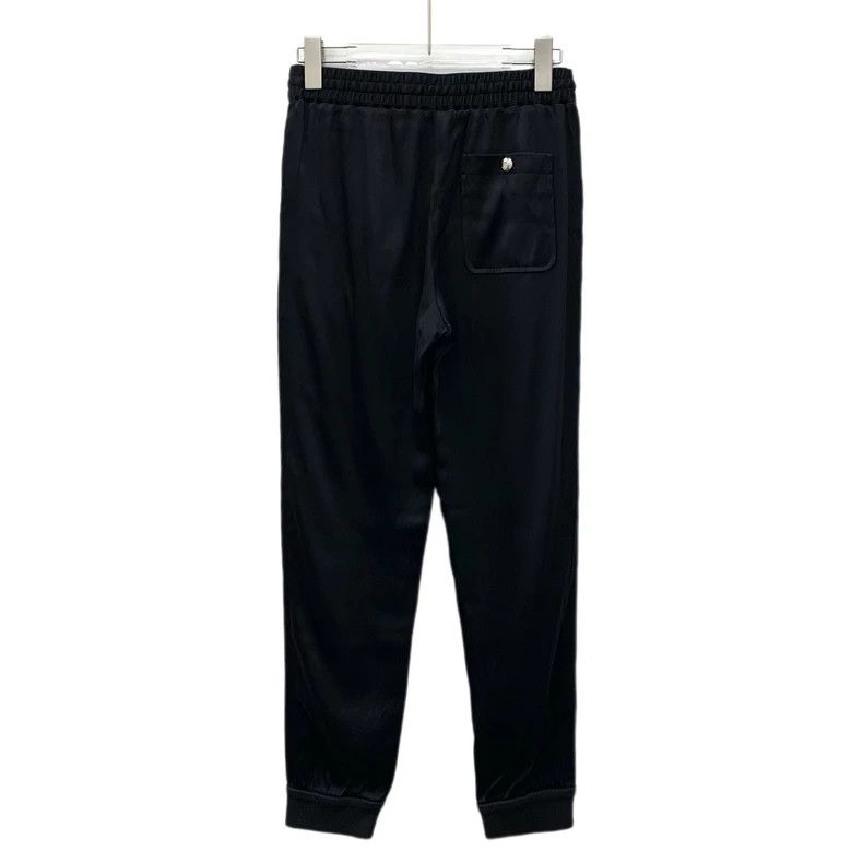 Louis Vuitton Louis Vuitton 22 black logo drawstring leggings slacks pan Size US 34 / EU 50 - 2 Thumbnail
