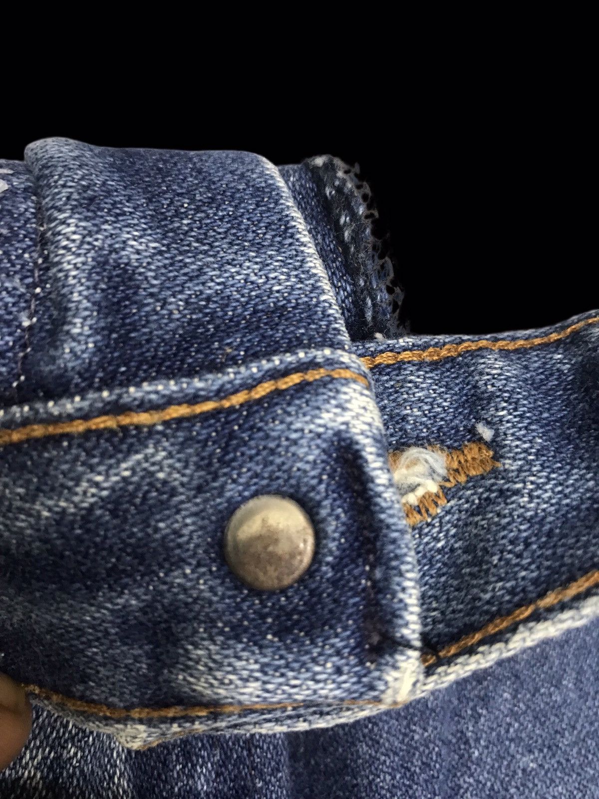 Vintage × Wrangler 💥VINTAGE 70s💥Wrangler 13MWZR Blue Denim F150 Size US 28 / EU 44 - 9 Thumbnail