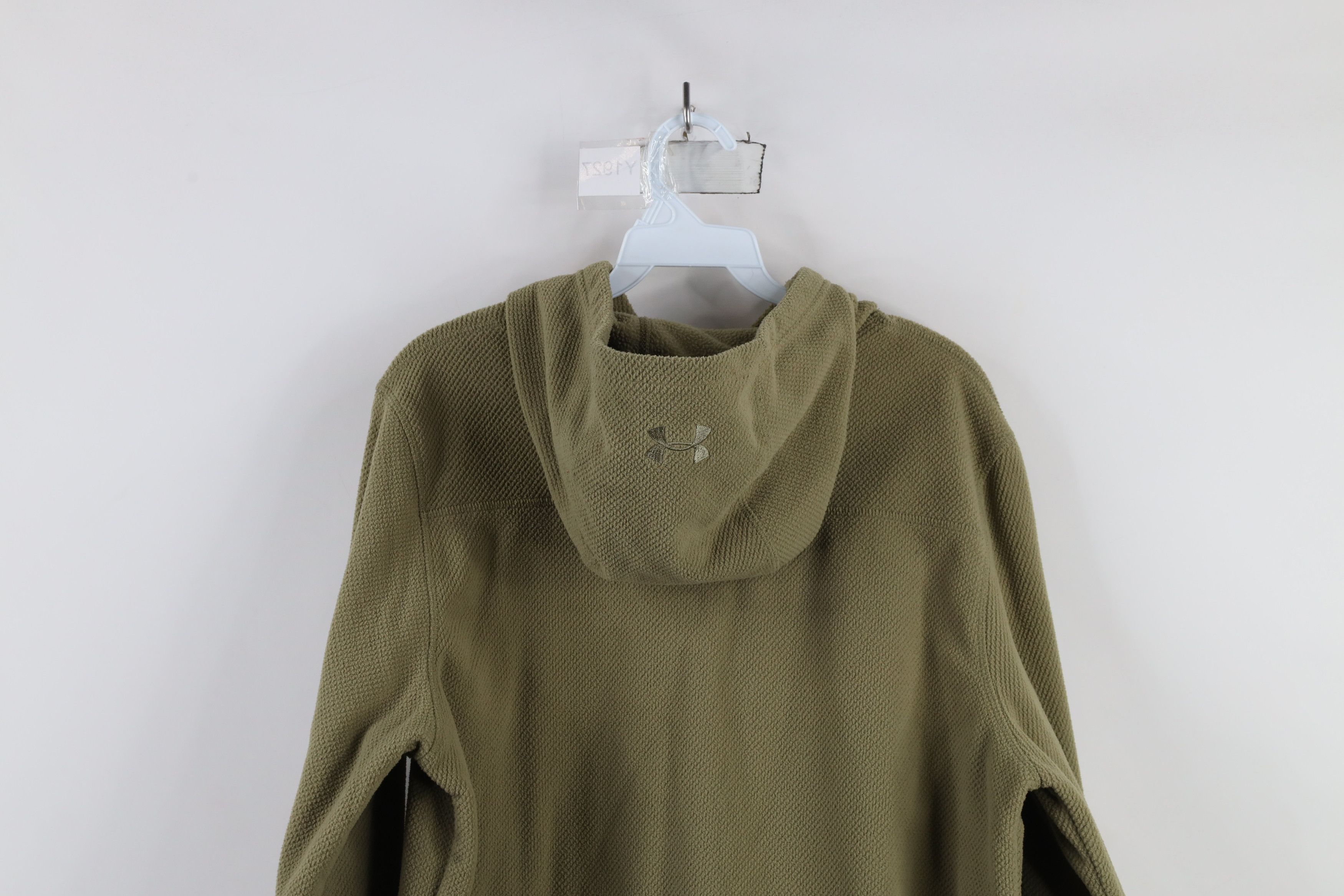 Under Armour × Vintage Under Armour ColdGear Thermal Waffle Fleece Hoodie Green Size US M / EU 48-50 / 2 - 10 Thumbnail