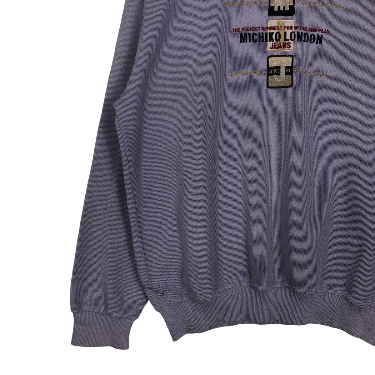 Japanese Brand × Vintage Vtg Sweatshirt Crewneck Michiko London Jean Embroidered Big Size US M / EU 48-50 / 2 - 5 Thumbnail