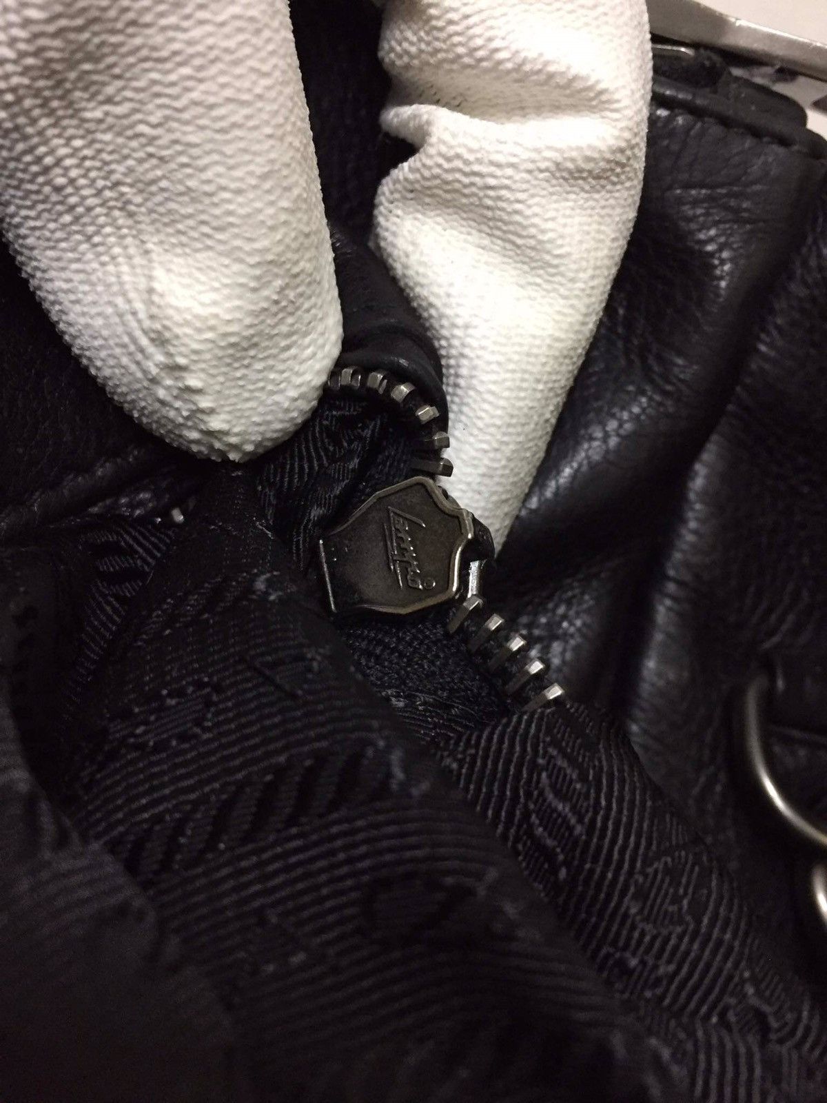 Prada PRADA Green Black Leather 2Way Shoulder Cross Body Bag Size ONE SIZE - 21 Thumbnail