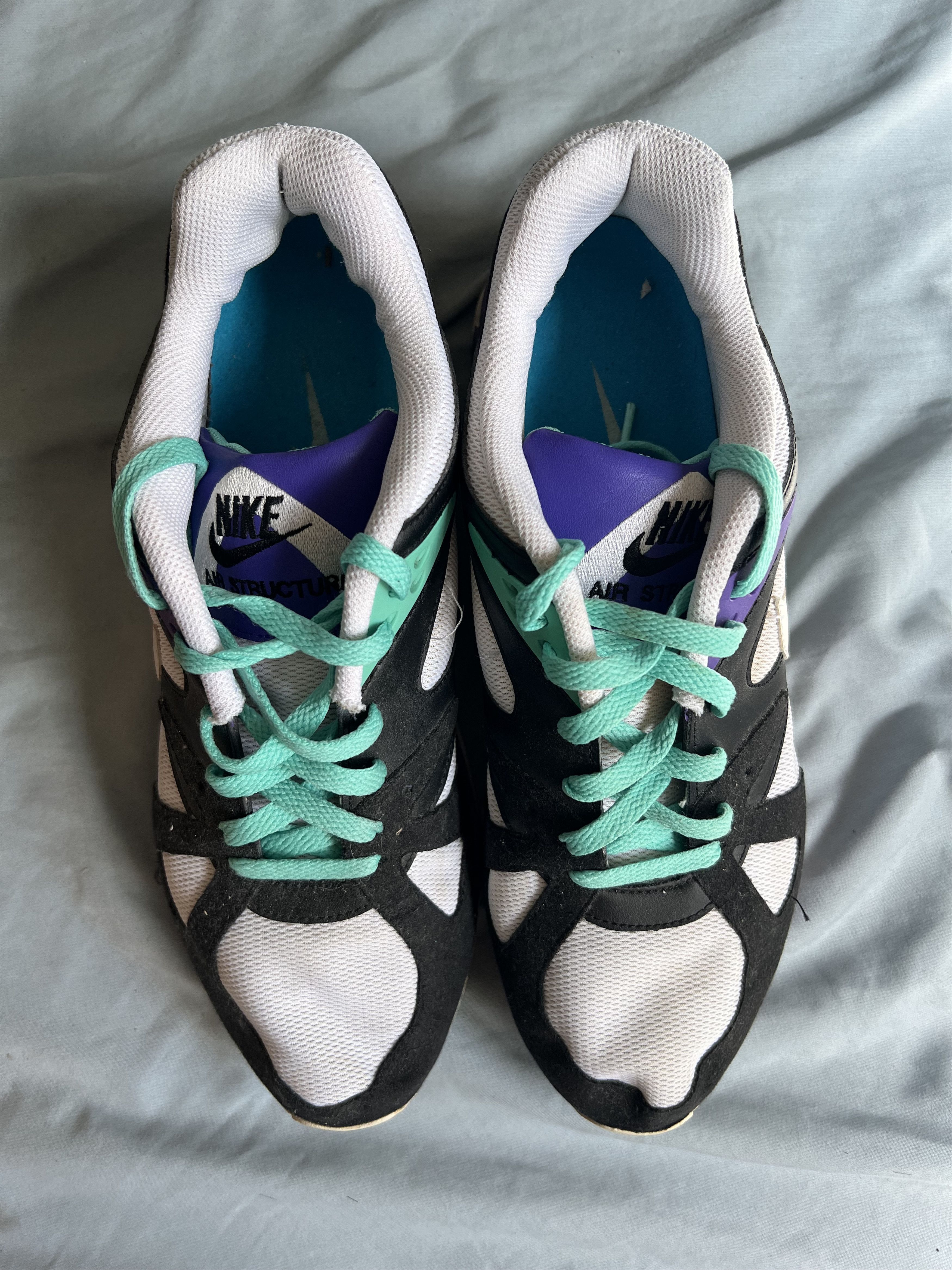 Nike Nike Air Structure Triax 91 Black/White/Mint/Purple (2009) Size US 10 / EU 43 - 4 Thumbnail