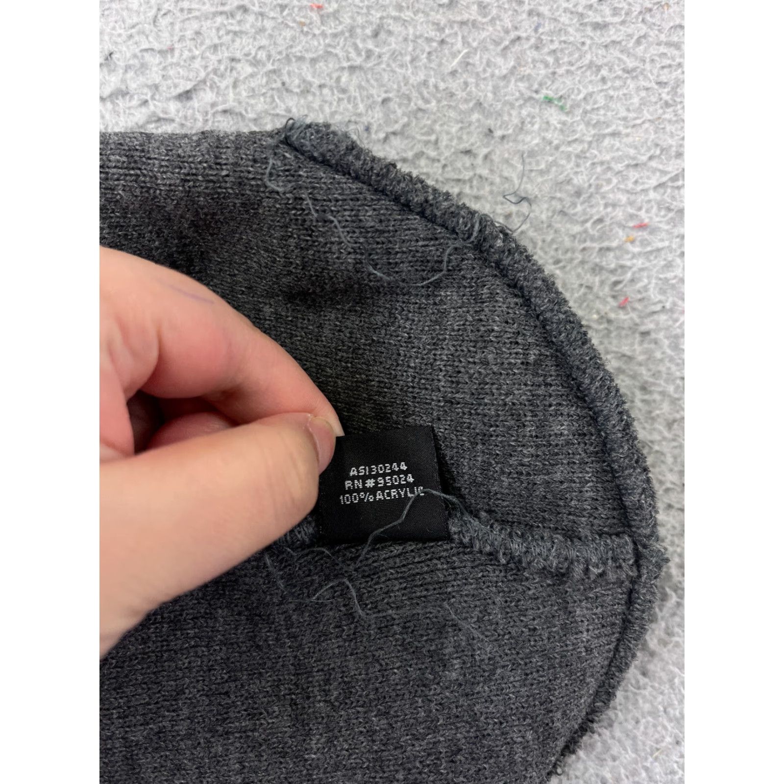 Vintage Bayside Beanie Bayside S Beanie Toque Adult One Size Gray Knit Embroidered Acrylic Made USA Size ONE SIZE - 7 Thumbnail