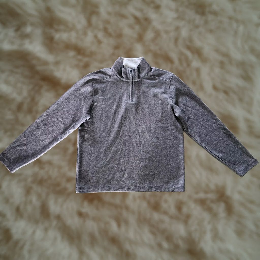 Bonobos Bonobos Sweater Men L Large Charcoal Gray 1/4 Zip Soft Cotton Pullover Size US L / EU 52-54 / 3 - 1 Thumbnail