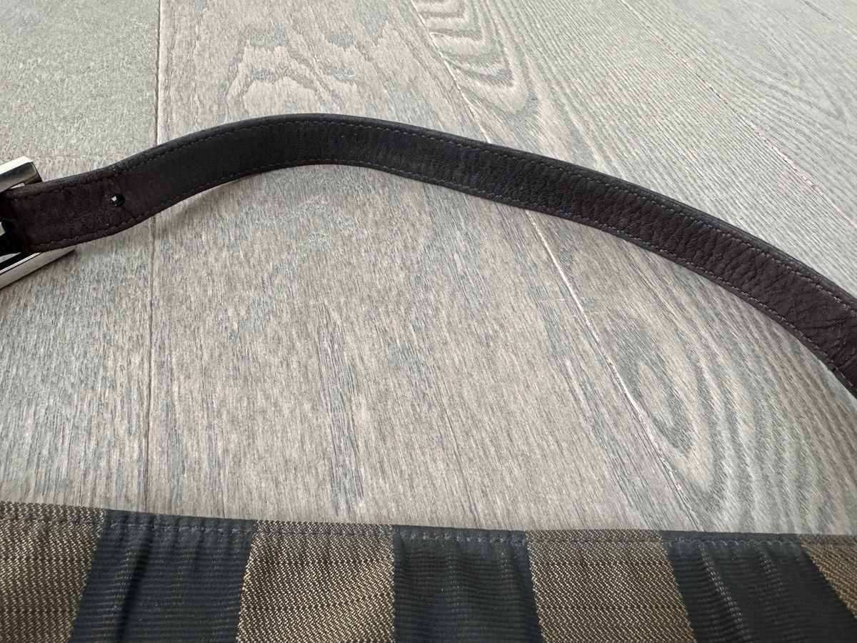 Fendi FENDI Vintage Leather Canvas Shoulder Bag Vertical Stripe Size ONE SIZE - 22 Thumbnail