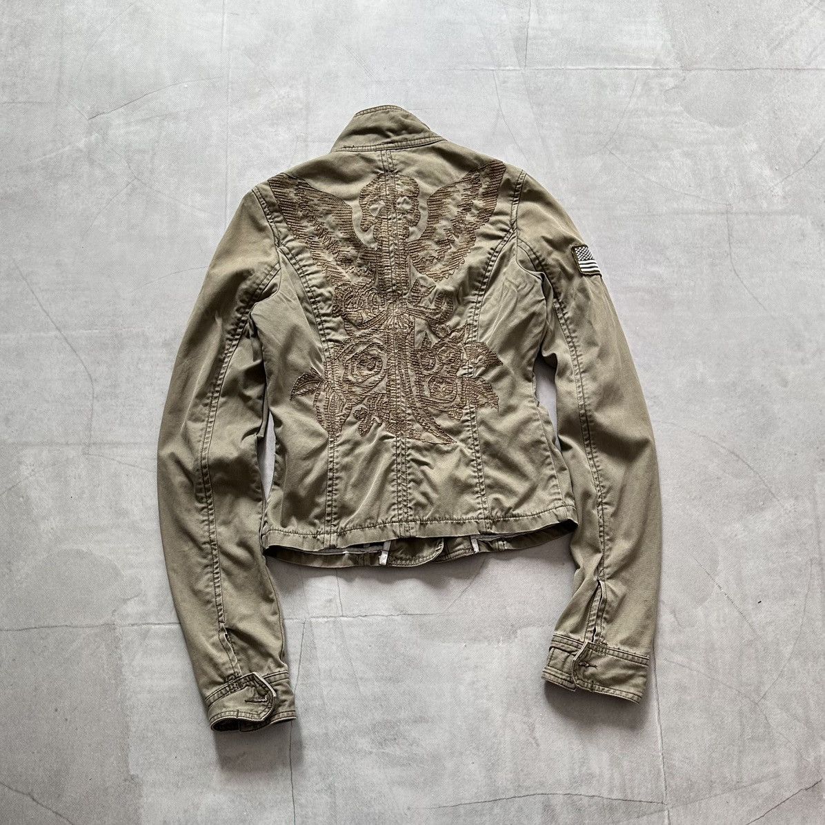 Von Dutch 00s Von Dutch Military Multipocket Utility Jacket Ed Hardy Size M / US 6-8 / IT 42-44 - 3 Thumbnail