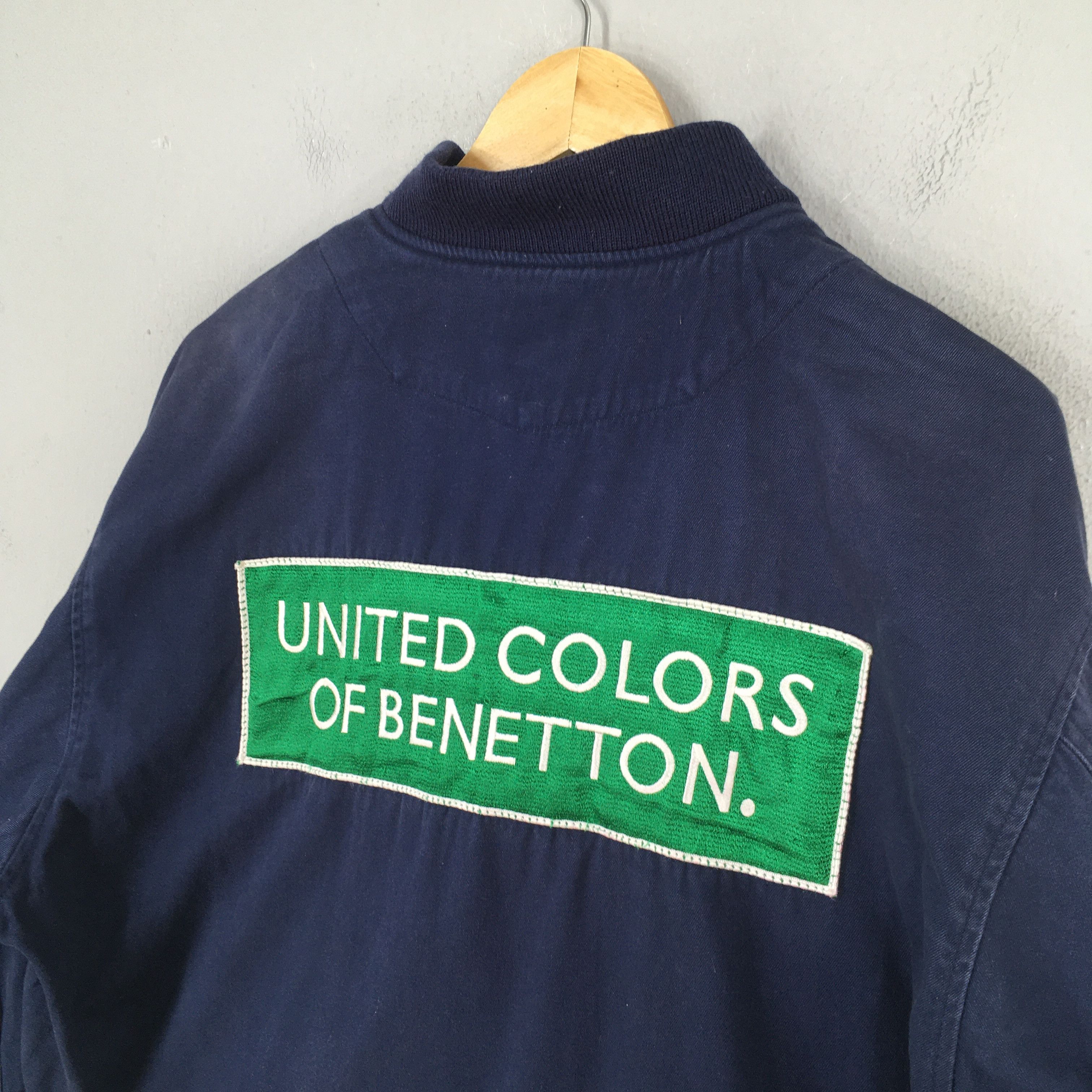 Benetton Vintage Benetton Formula 1 Embroidery Blue Cotton Jacket L Size US L / EU 52-54 / 3 - 11 Thumbnail