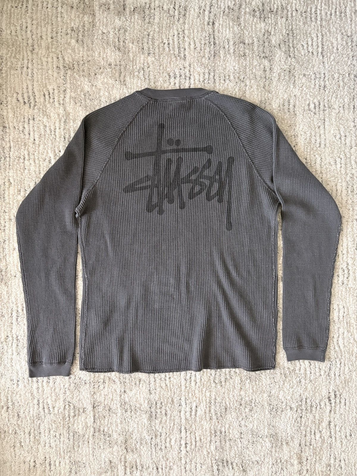 Stussy Stussy Longsleeve Thermal Washed Black Size US S / EU 44-46 / 1 - 2 Thumbnail