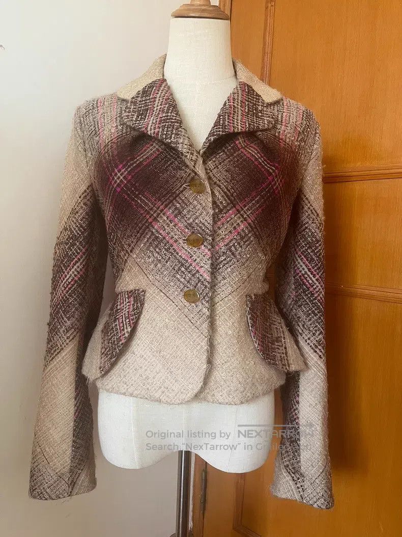 Vivienne Westwood Vivienne Westwood Gold-Trimmed Tartan Wool Jacket Size M / US 6-8 / IT 42-44 - 1 Thumbnail