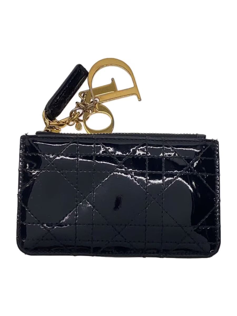 Dior Dior Enamel Coin Case Black Size ONE SIZE - 1 Thumbnail