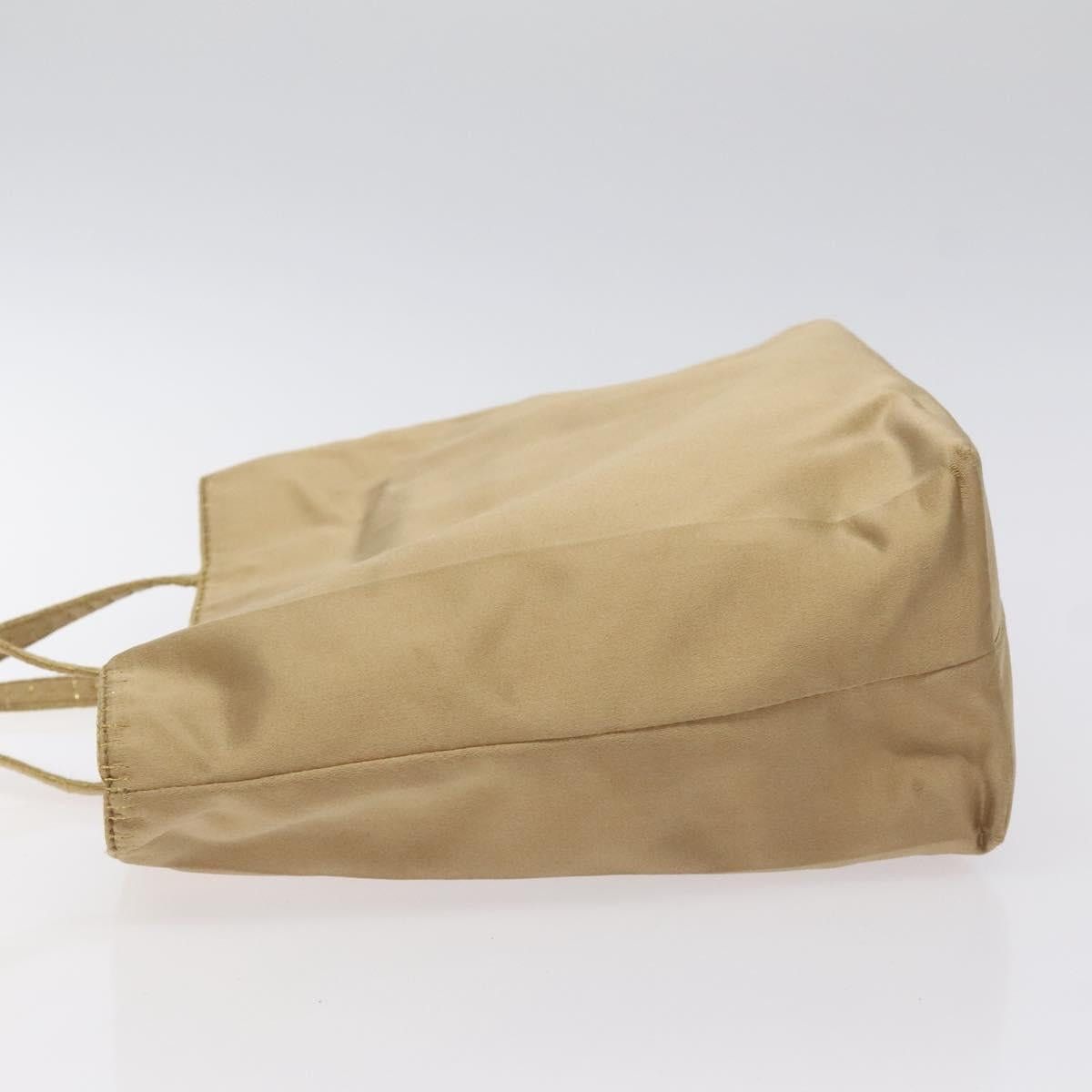 Prada PRADA Hand Bag Satin Beige Gold Size ONE SIZE - 5 Thumbnail